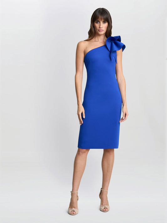  Valentina Asymmetric Dress With Frill Sleeve