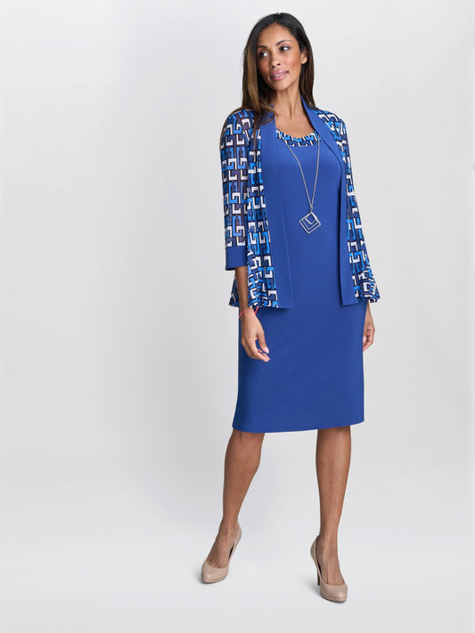  Sofia Print Dress And Jacket
