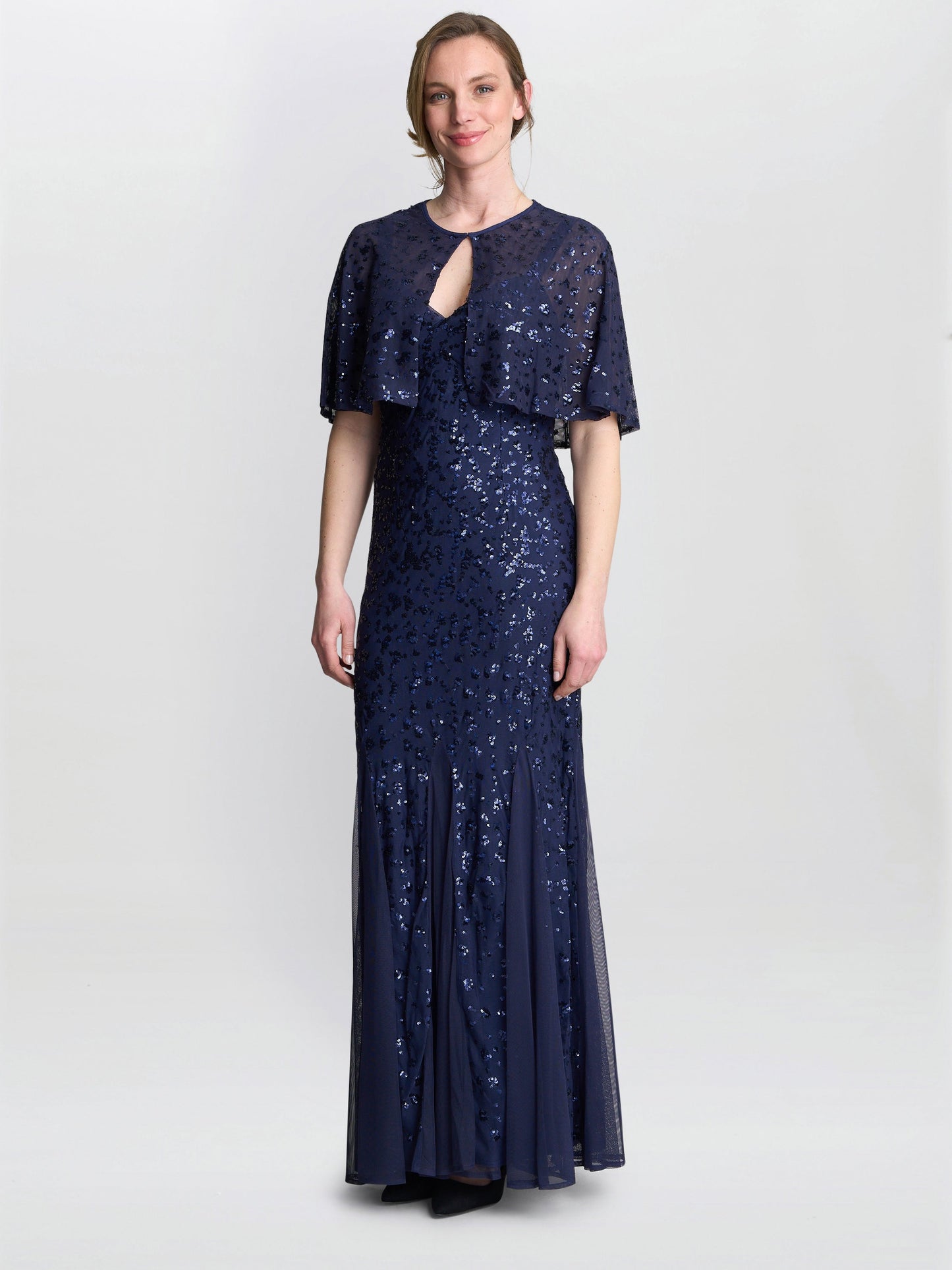  Jordan Sequin Beaded Maxi Dress And Jacket