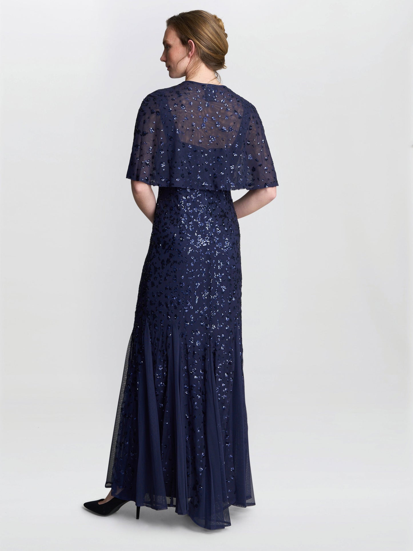  Jordan Sequin Beaded Maxi Dress And Jacket