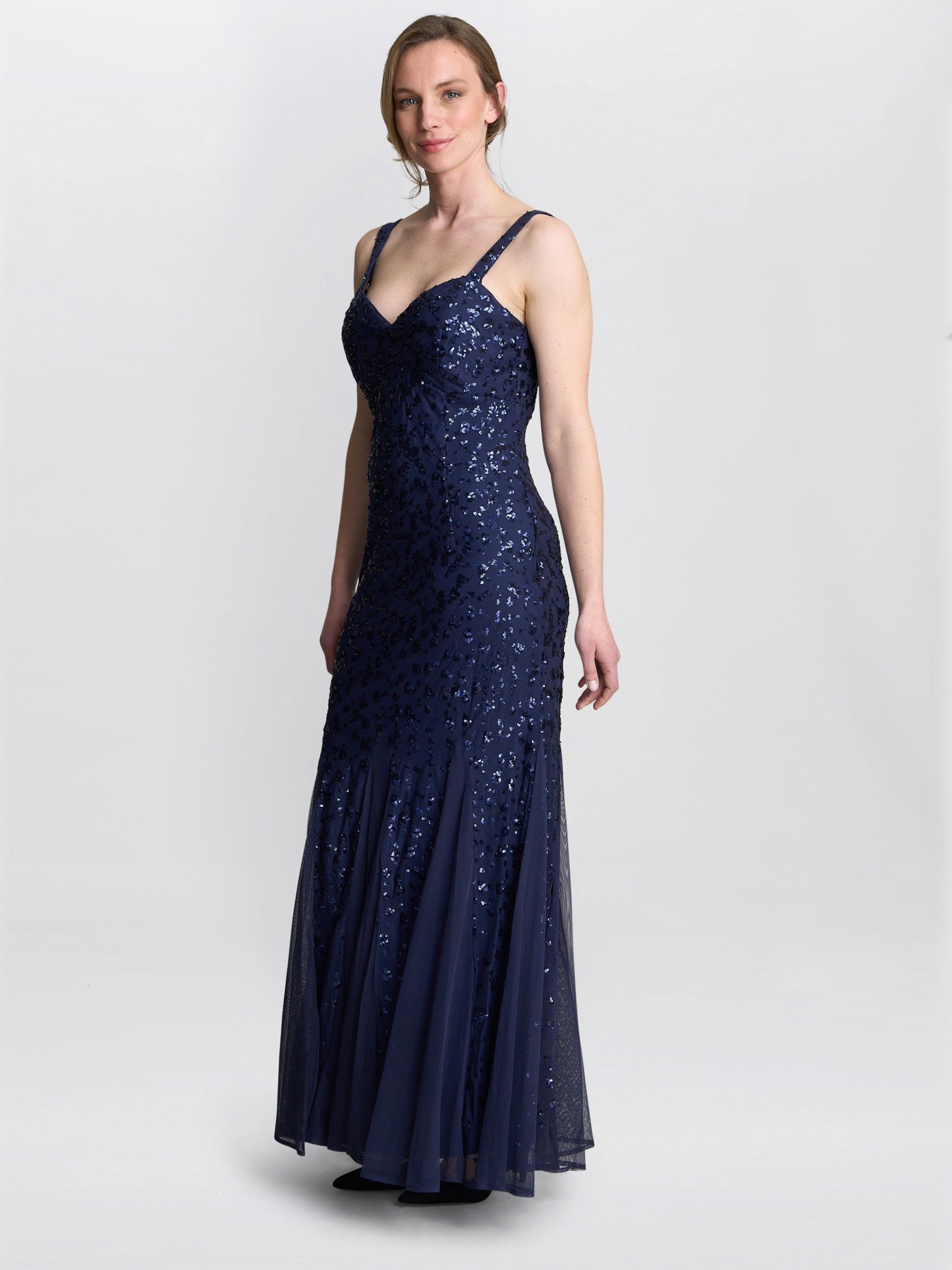  Jordan Sequin Beaded Maxi Dress And Jacket