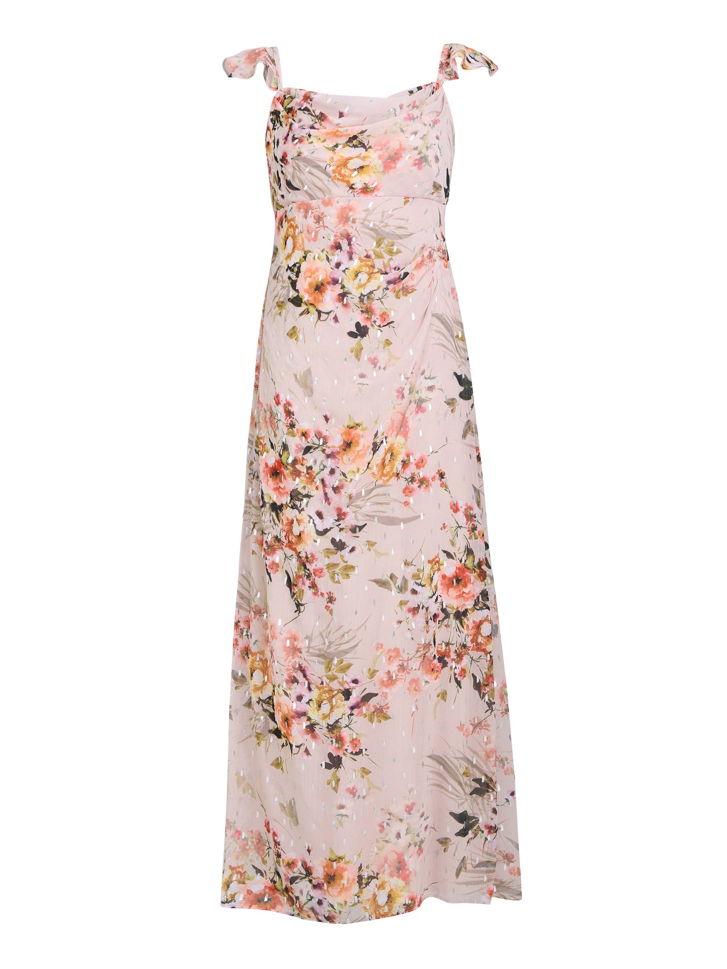  Serenity Floral Chiffon Maxi Dress