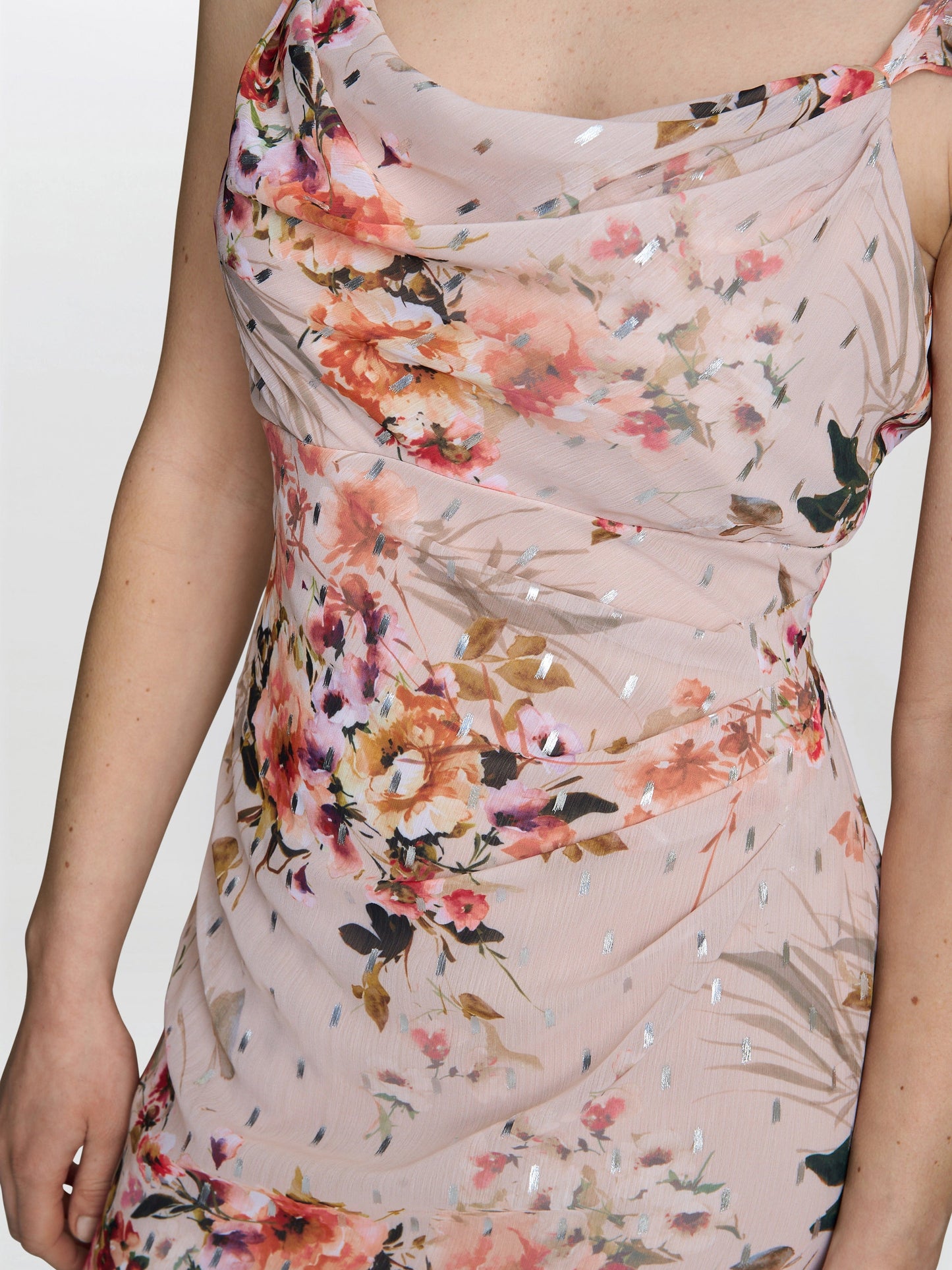  Serenity Floral Chiffon Maxi Dress