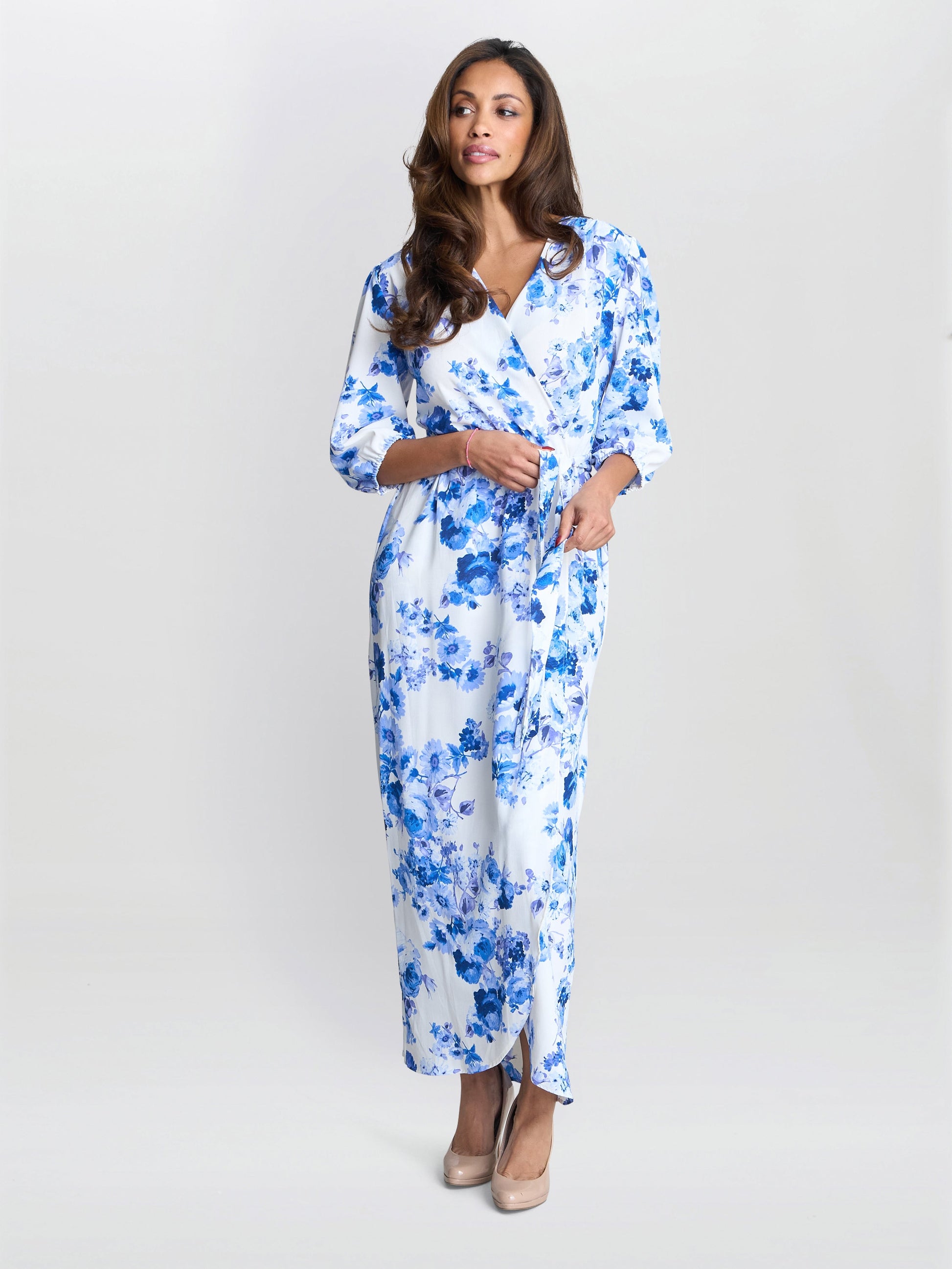  Karen Floral Print Maxi Dress