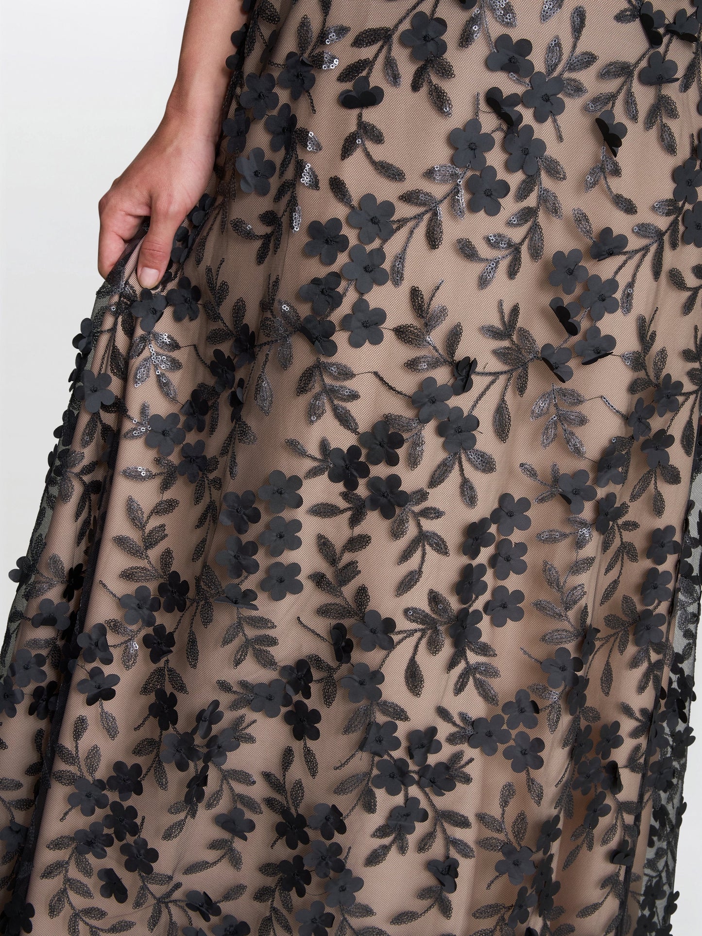  Keira 3D Flower Maxi Dress