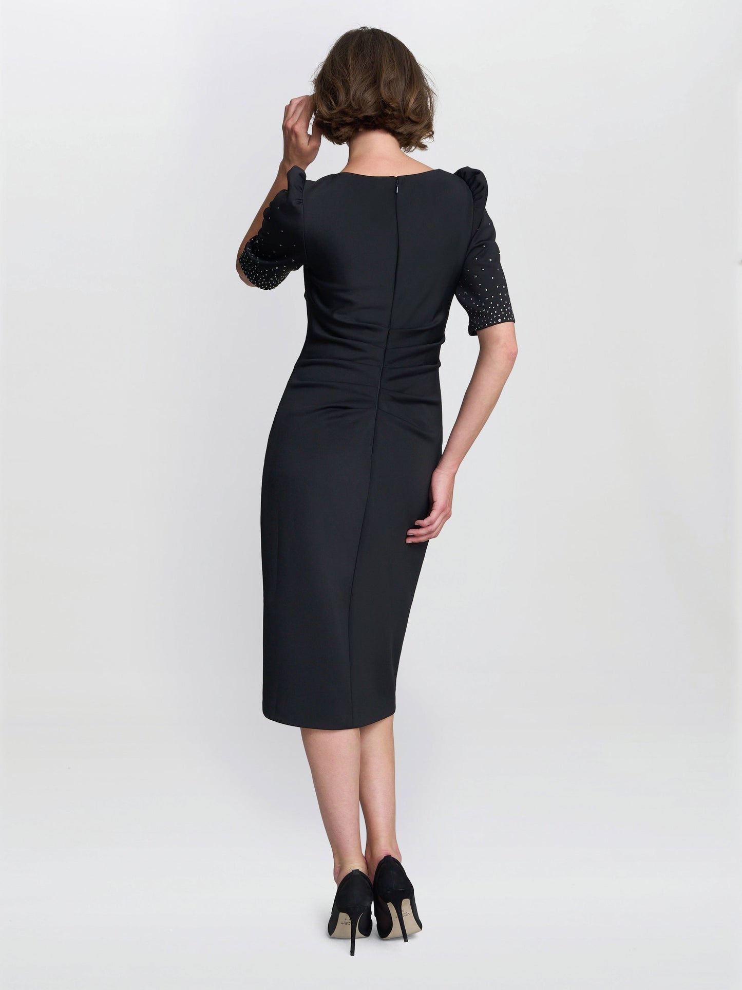  Louisa Dress With Beaded Sleeve