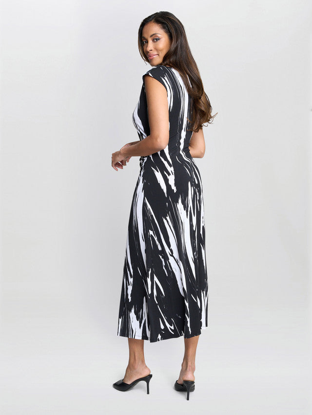  Lucia Abstract Print Dress