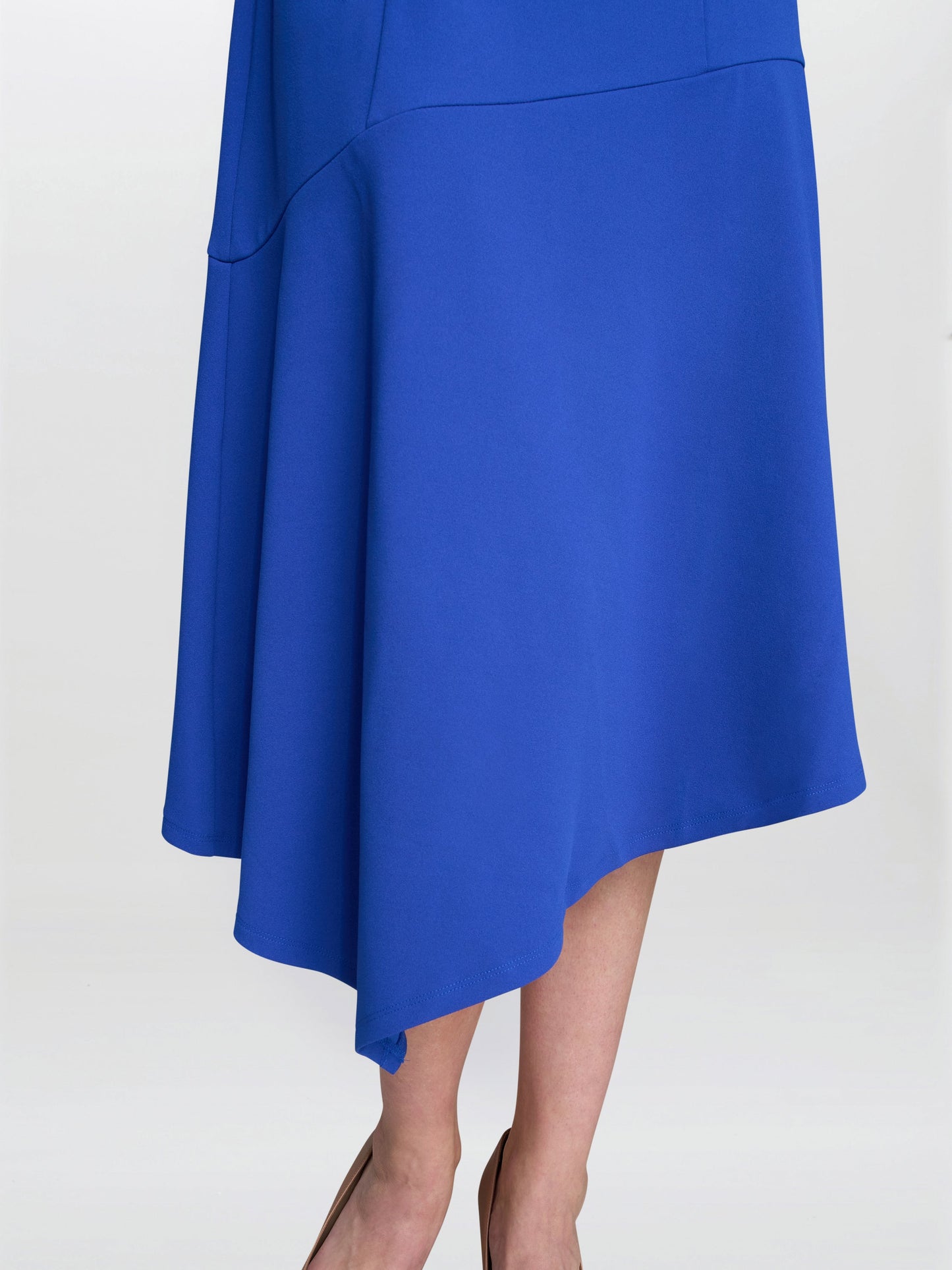  Maureen Fit And Flare Crepe Midi Dress