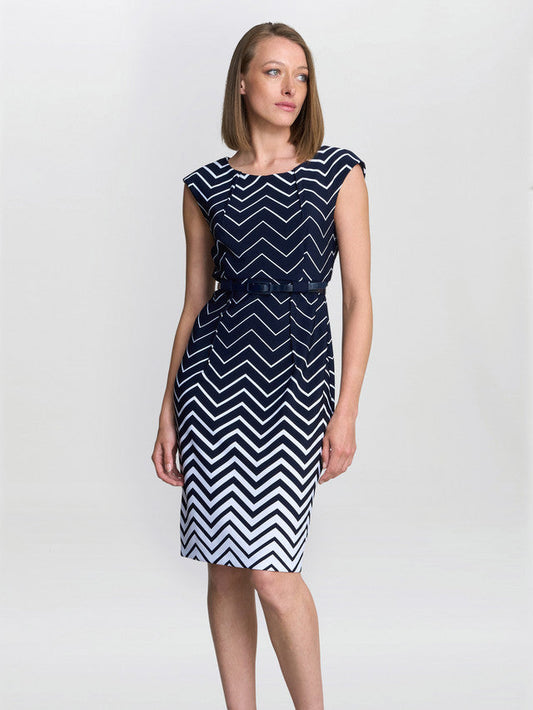  Minnie Abstract Print Dress