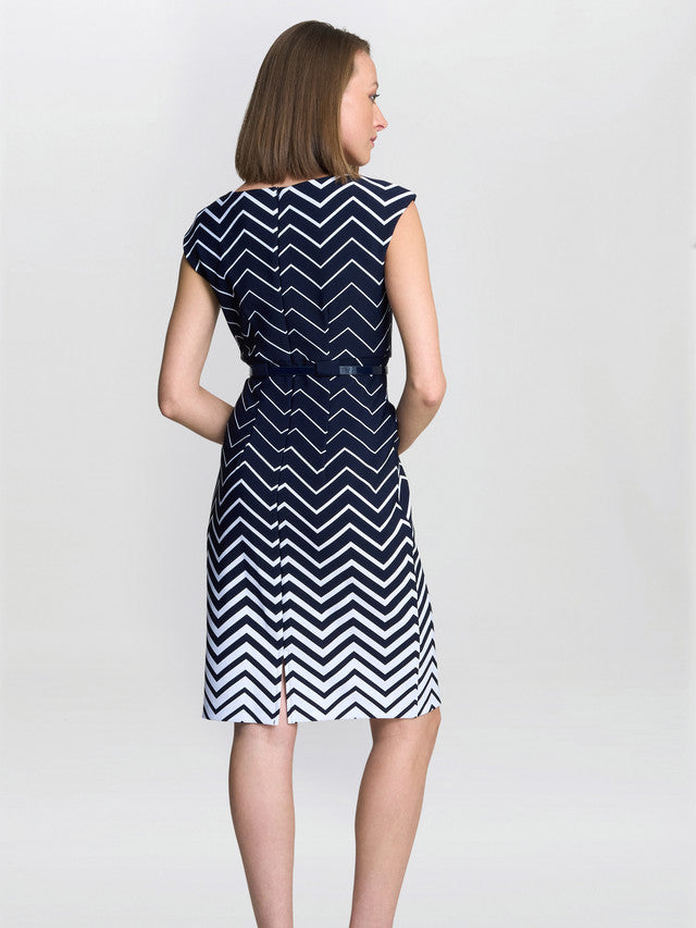  Minnie Abstract Print Dress