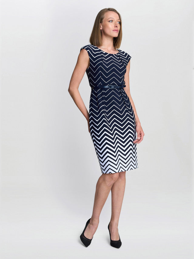  Minnie Abstract Print Dress