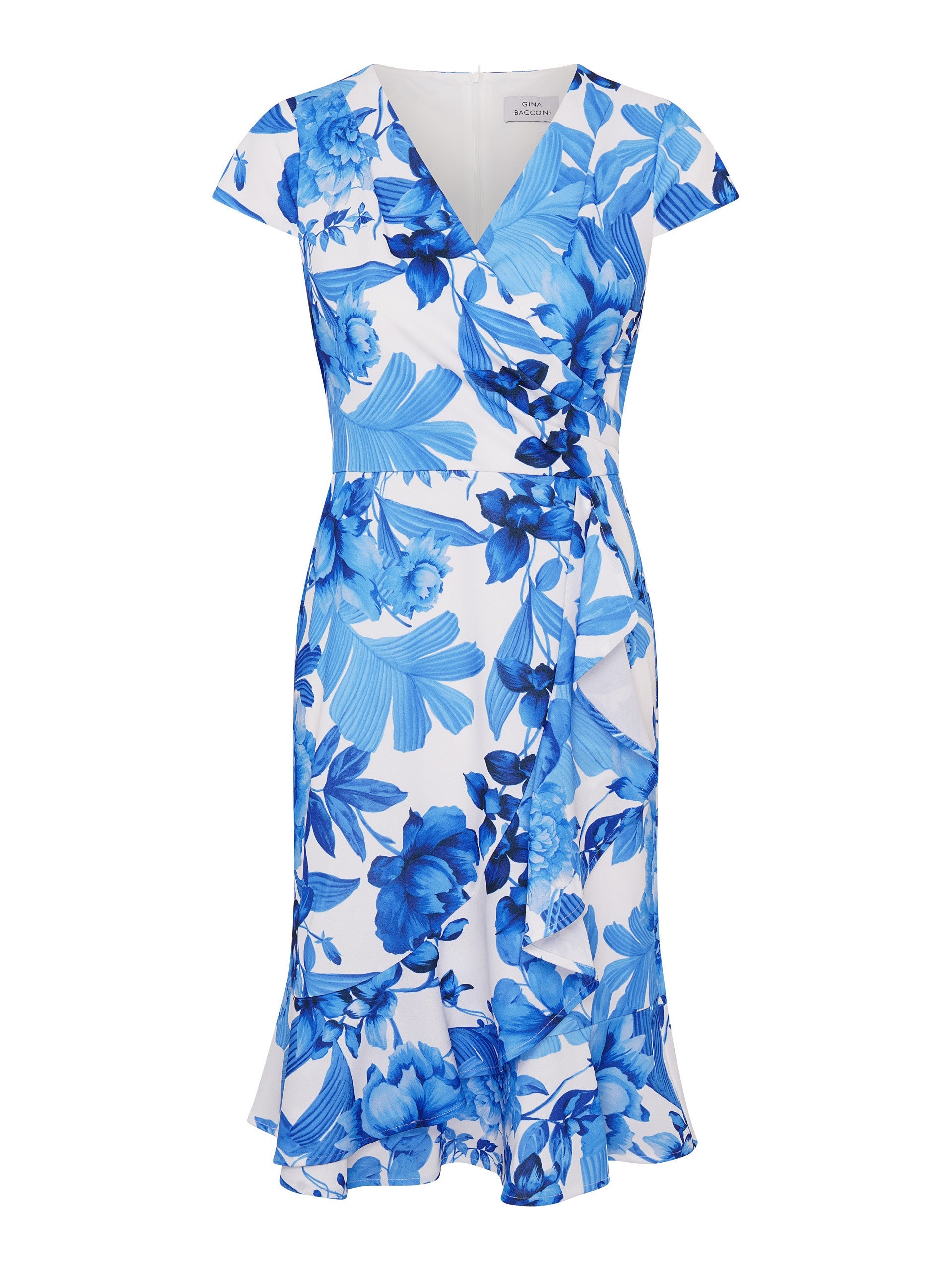  Hilda Printed Crepe Dress