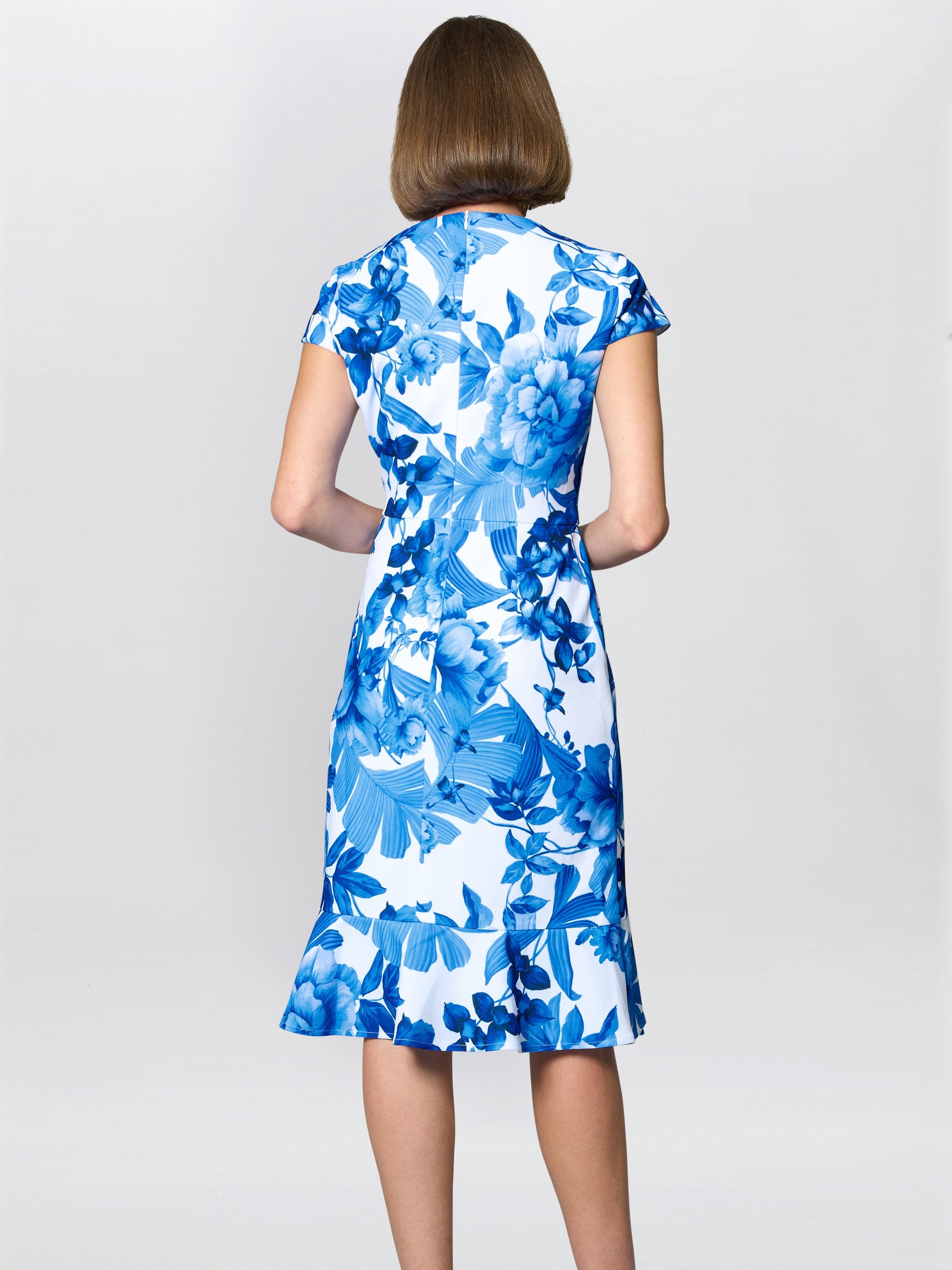  Hilda Printed Crepe Dress