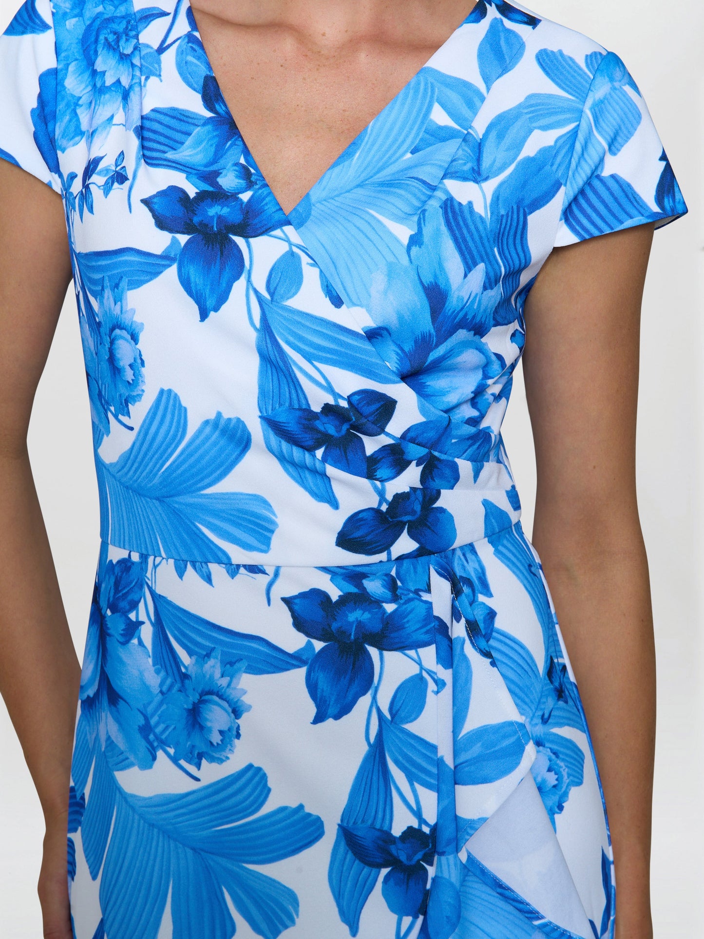  Hilda Printed Crepe Dress
