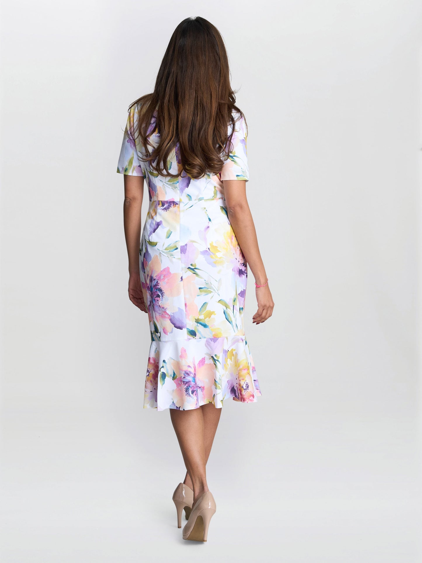  Joy Printed Crepe Dress