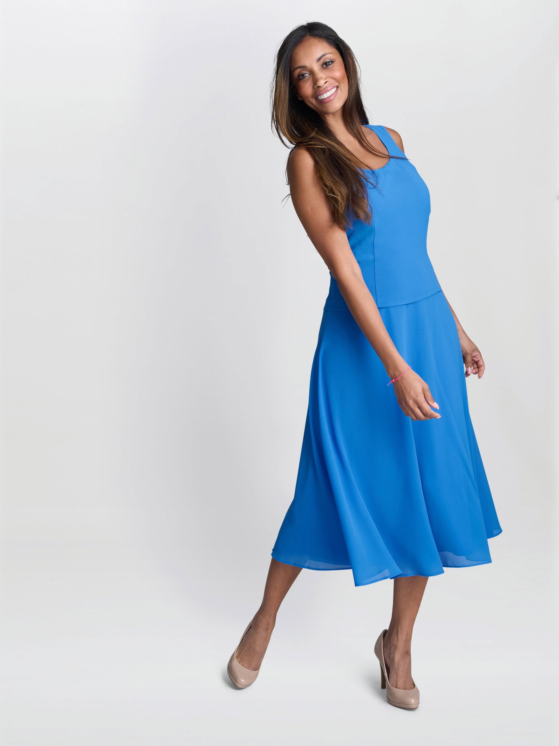  Adele Soutache Lace Jacket With Chiffon Dress