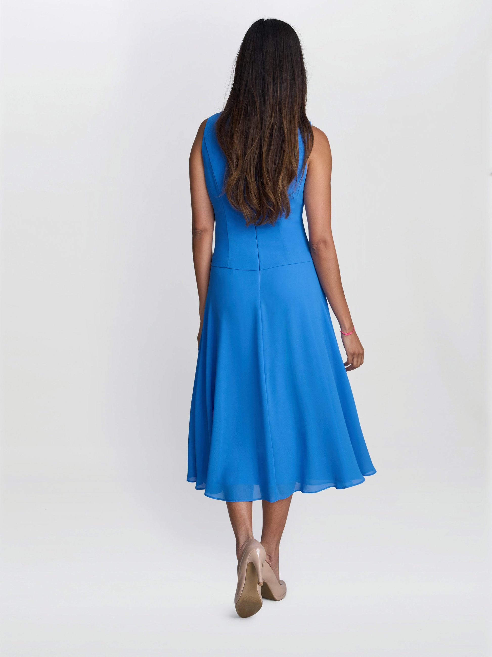  Adele Soutache Lace Jacket With Chiffon Dress