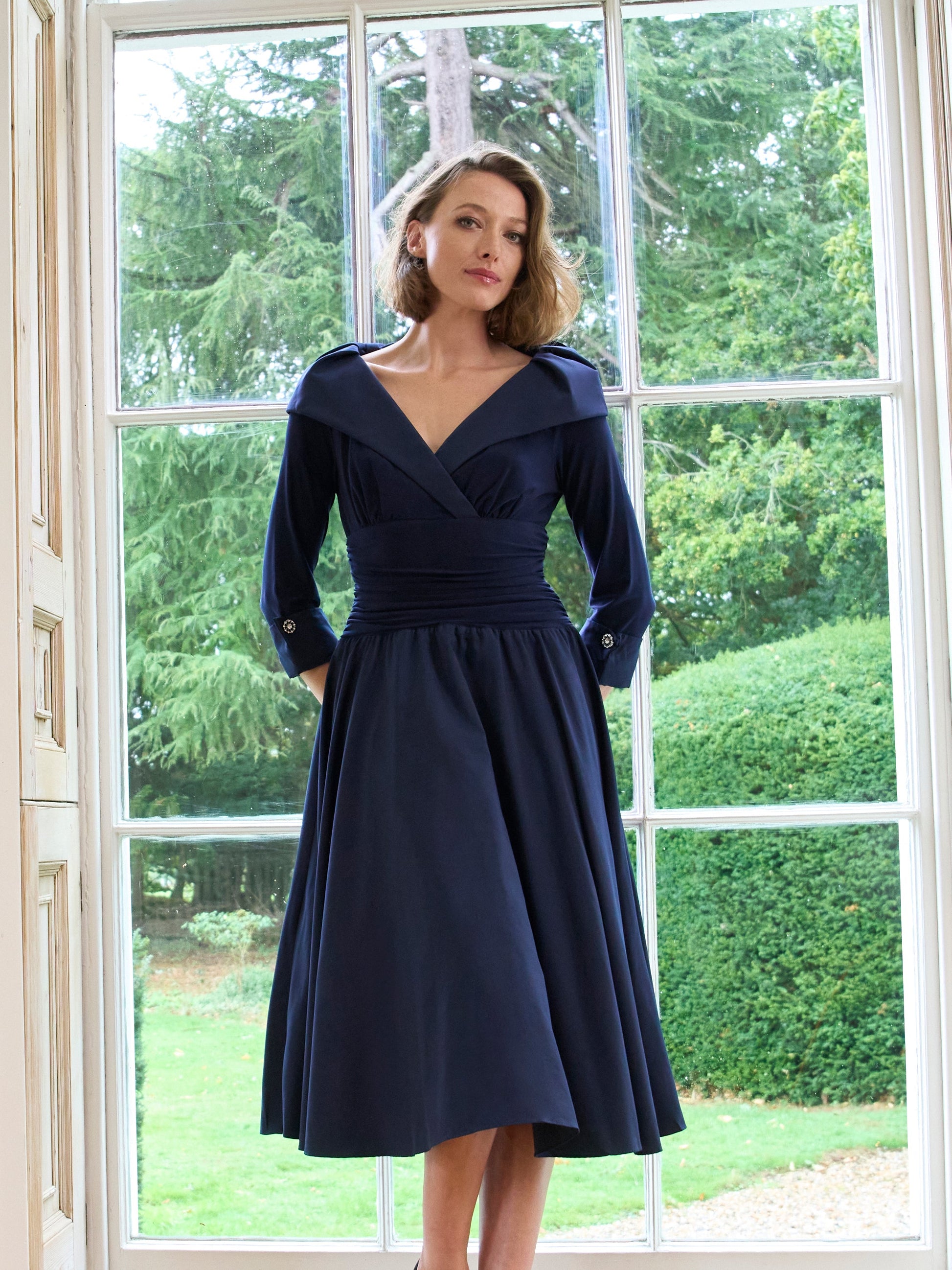  Anne-Marie Taffeta Dress