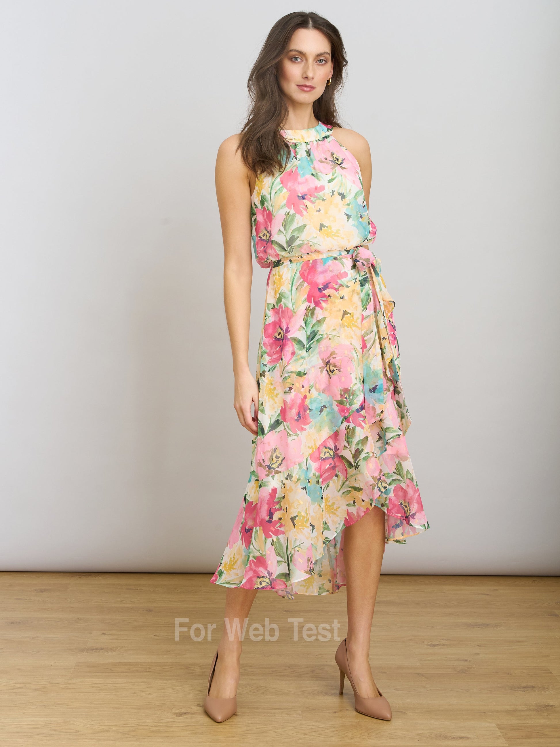  Beatrice Lurex Chiffon Dress