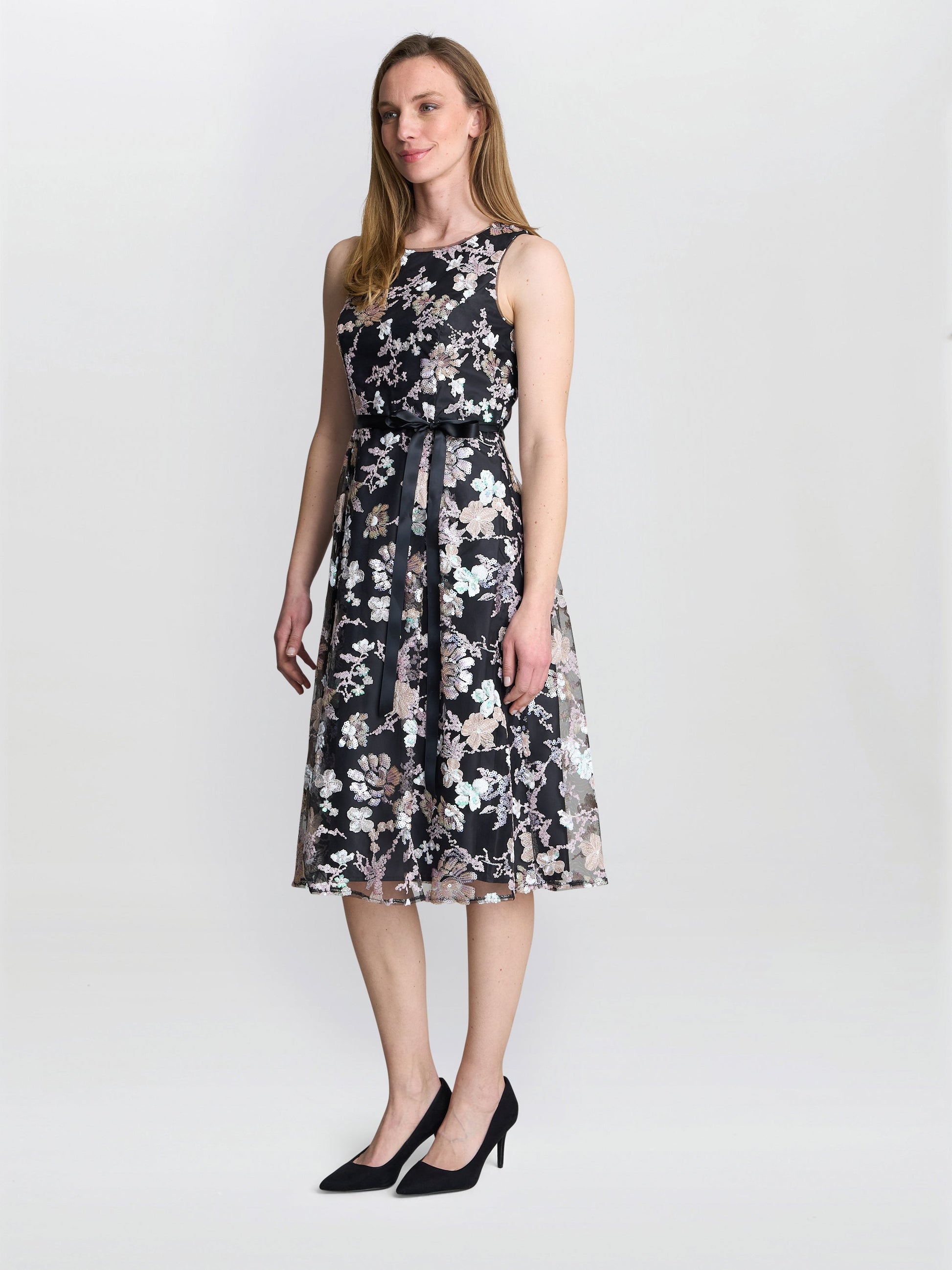  Alesha Embroidered Midi Fit And Flare