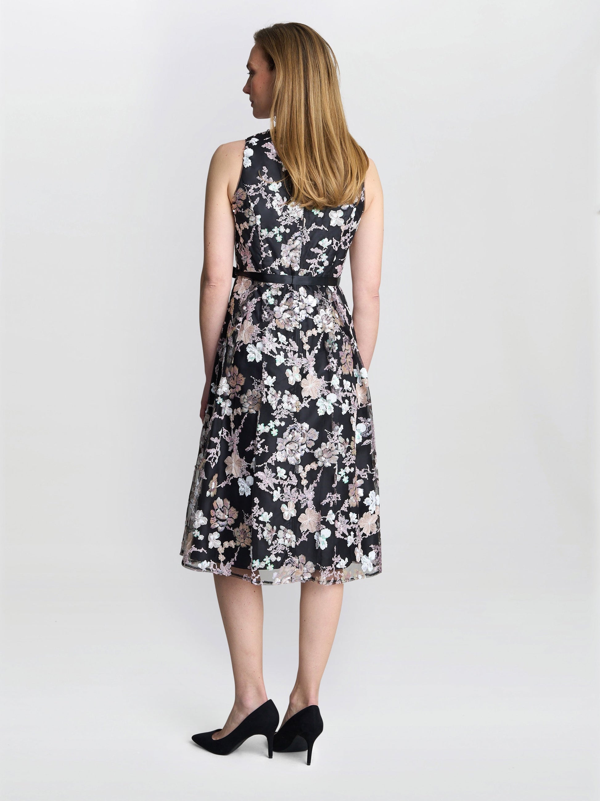  Alesha Embroidered Midi Fit And Flare