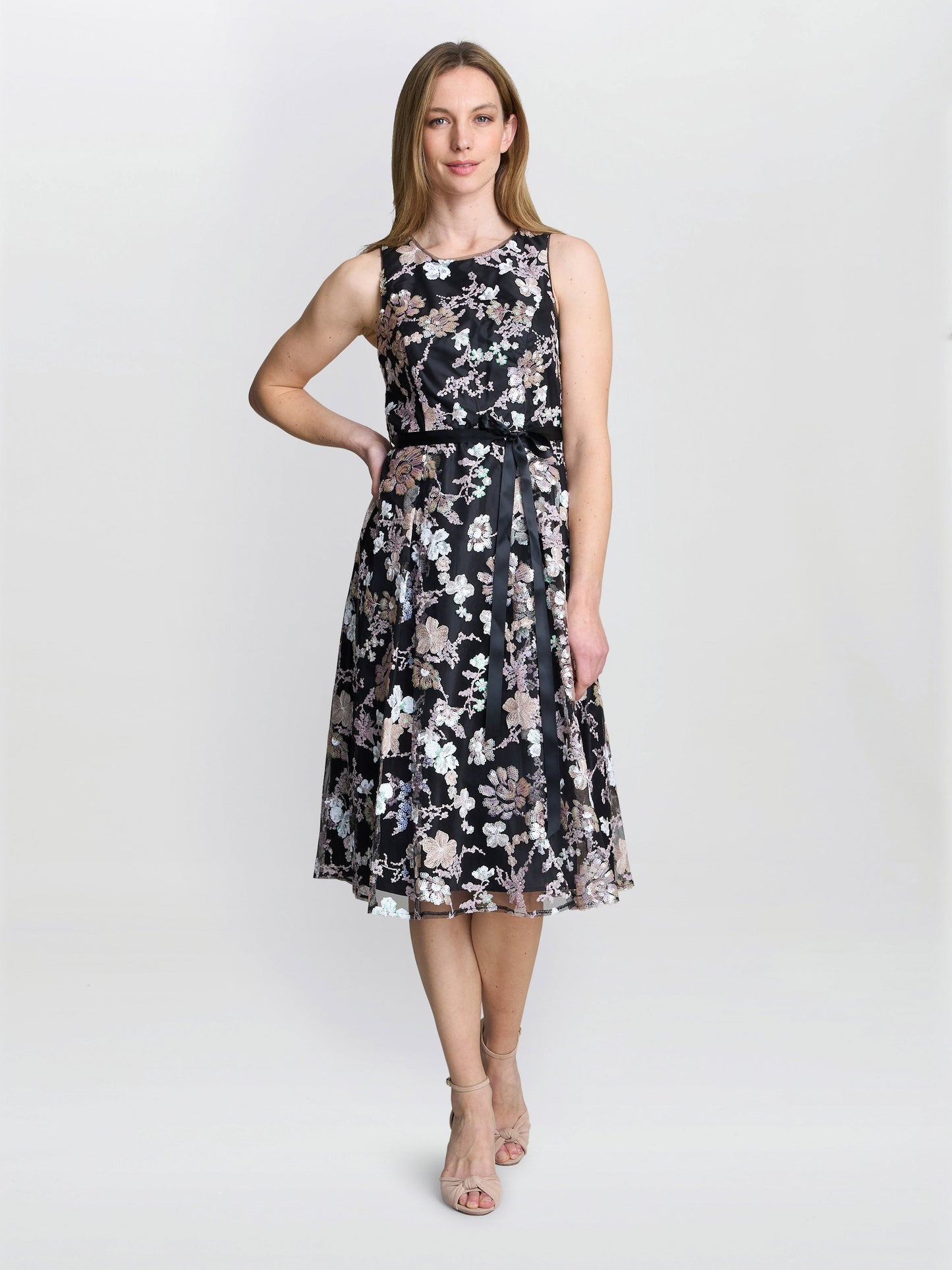  Alesha Embroidered Midi Fit And Flare