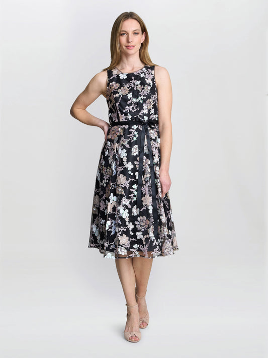  Alesha Embroidered Midi Fit And Flare