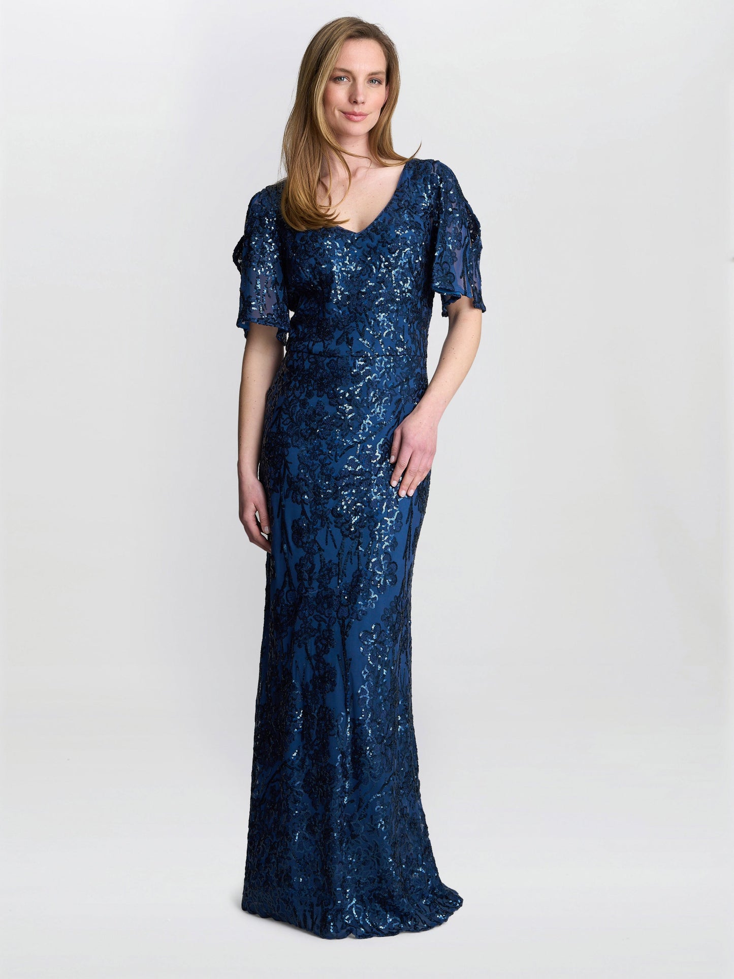  Jeselle A-Line Sequin Maxi Dress