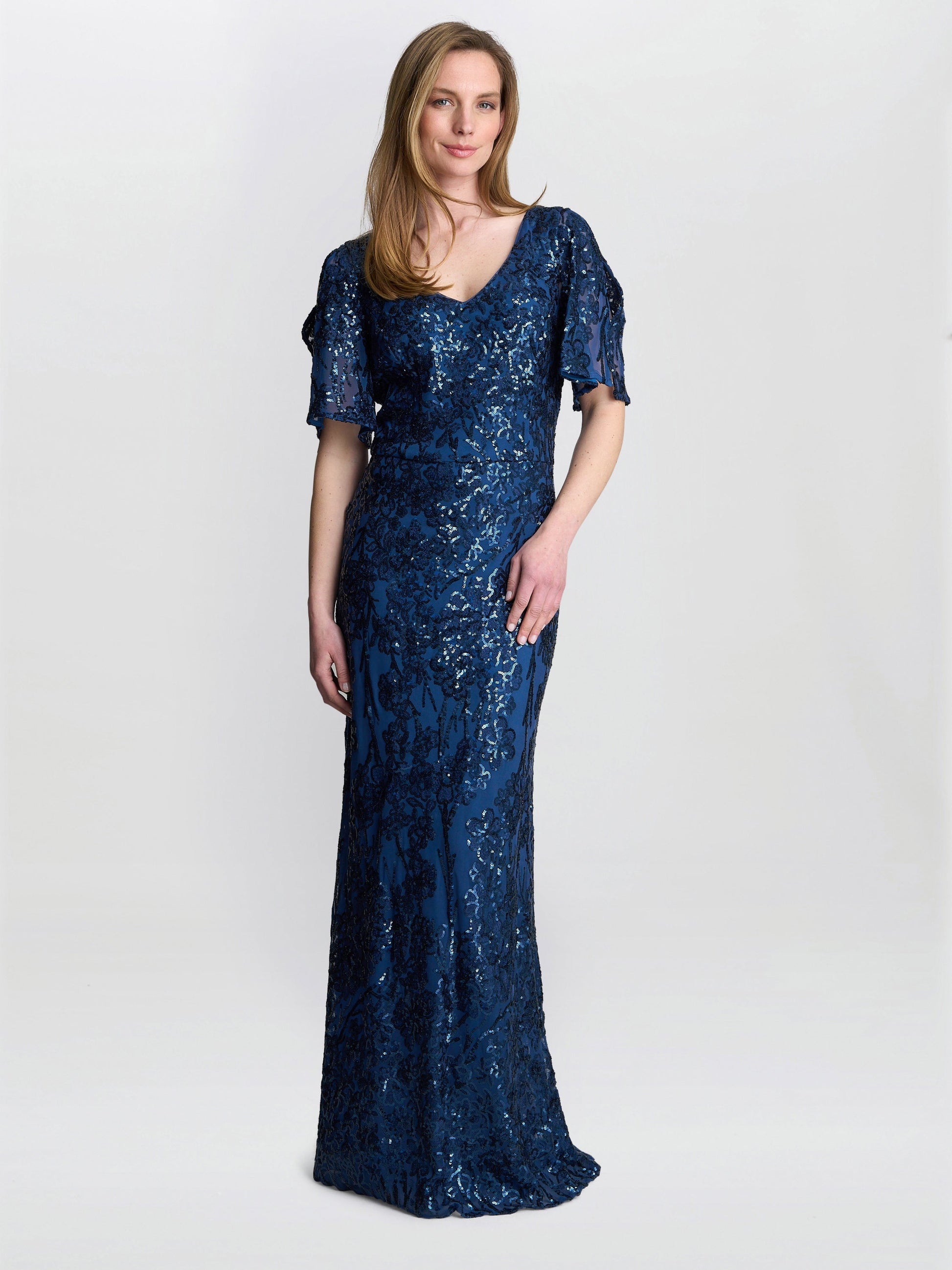  Jeselle A-Line Sequin Maxi Dress
