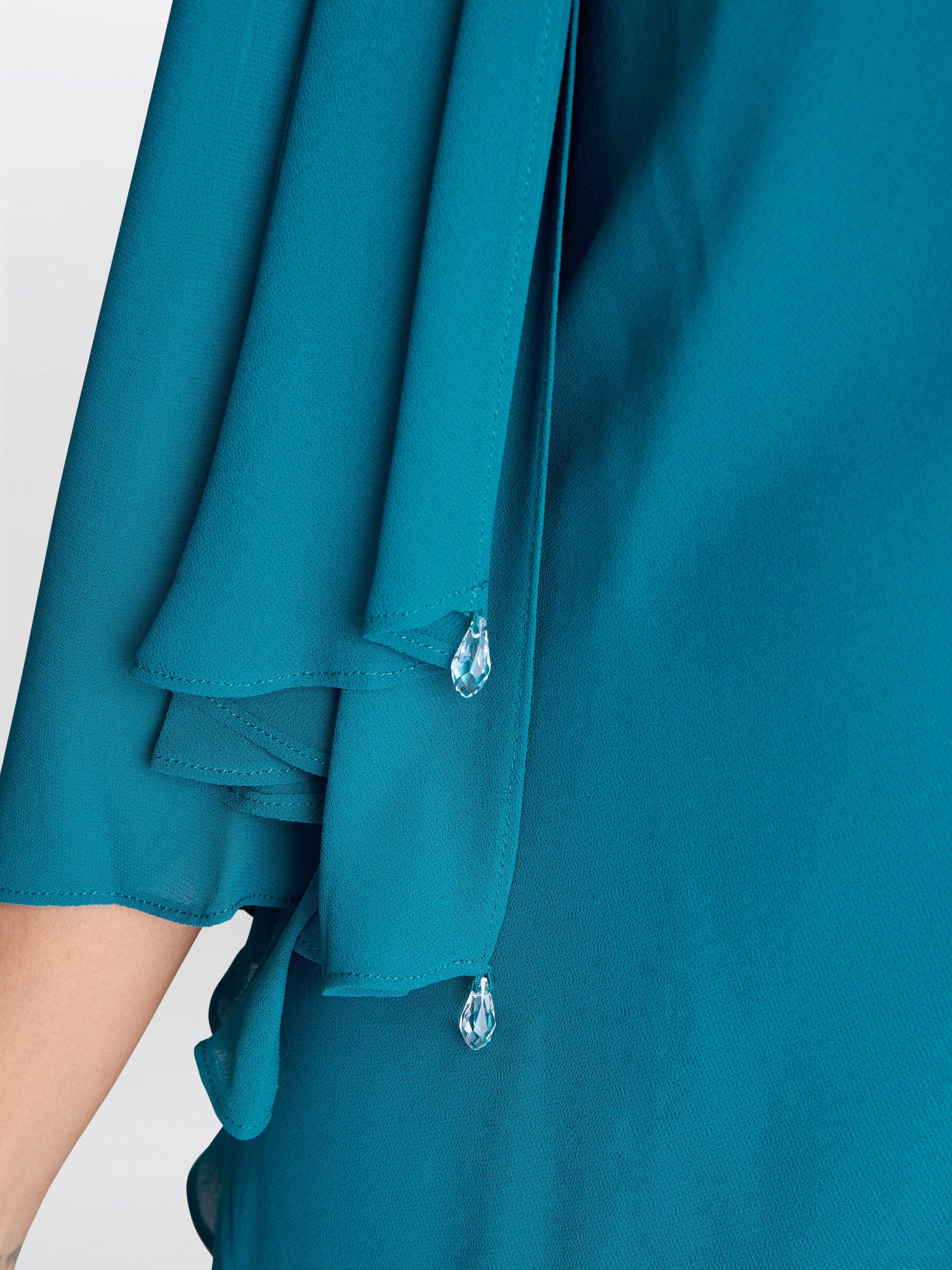  Lola Jacket And Asymmetric Triple Tiered Dress