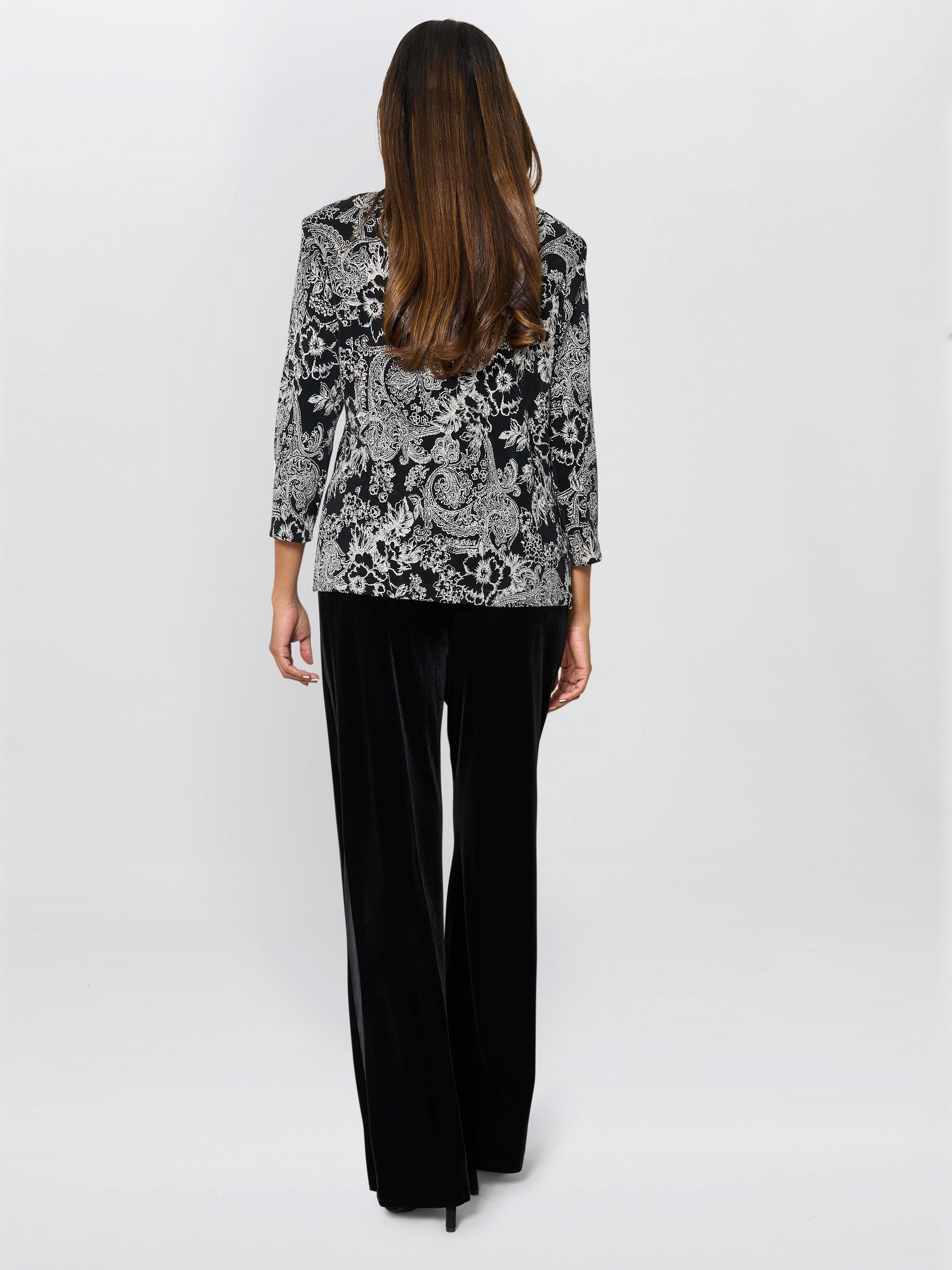  Carlee Printed Jacket And Cami Twinset