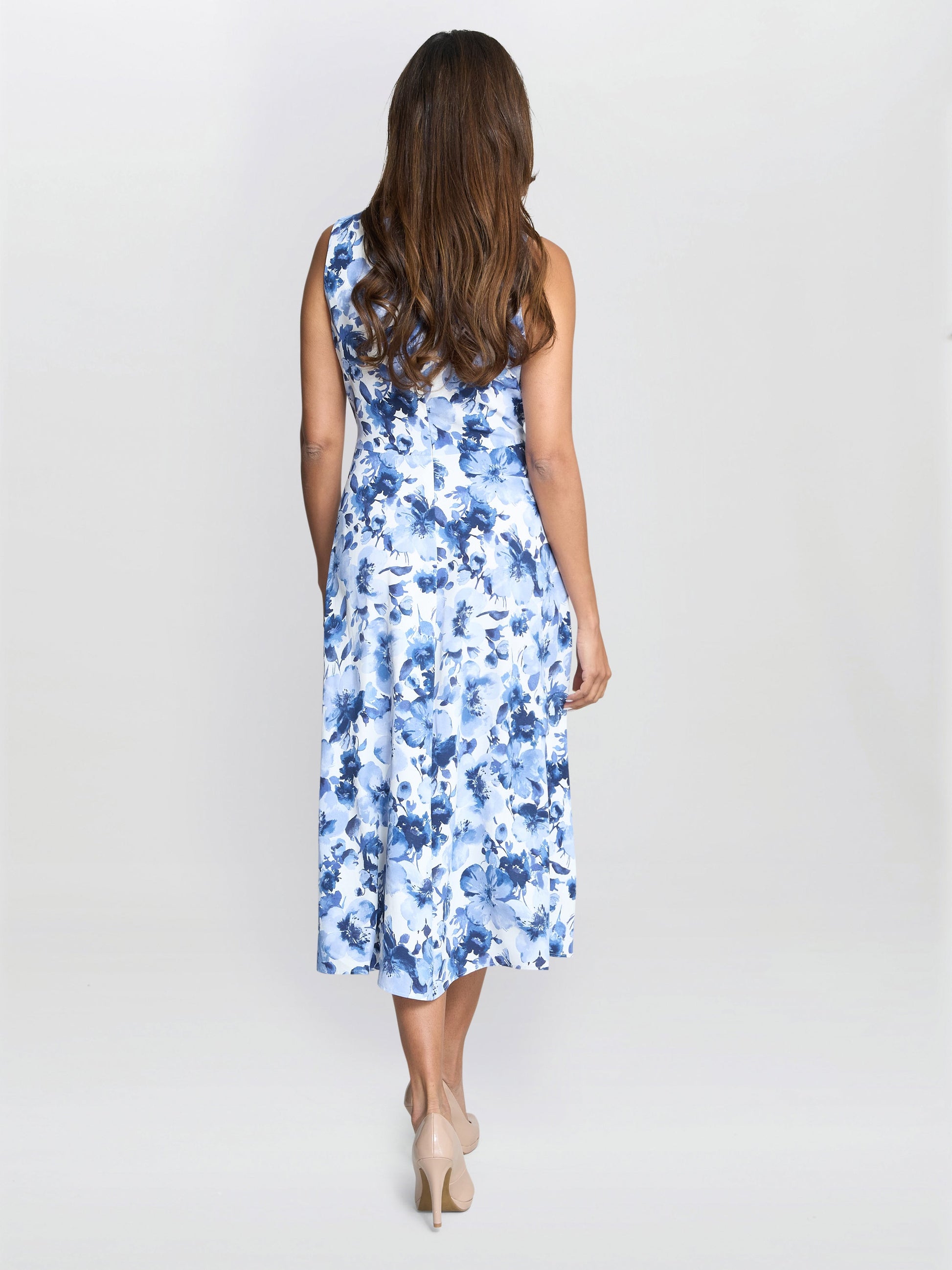  Emmy Floral Print Midi Dress