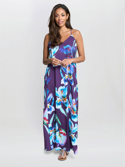  Genny Floral Print Maxi Dress