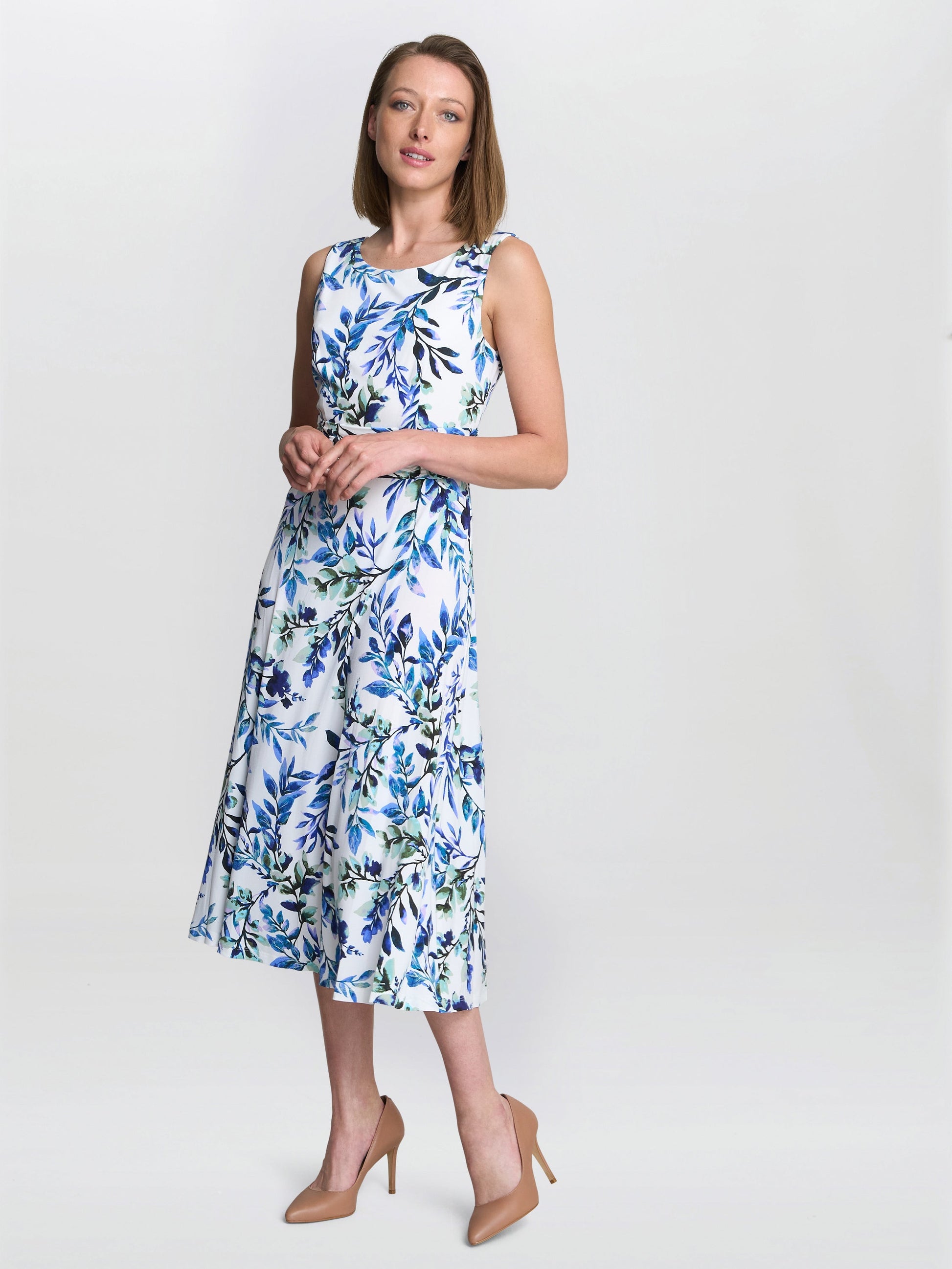  George Floral Print Midi Dress
