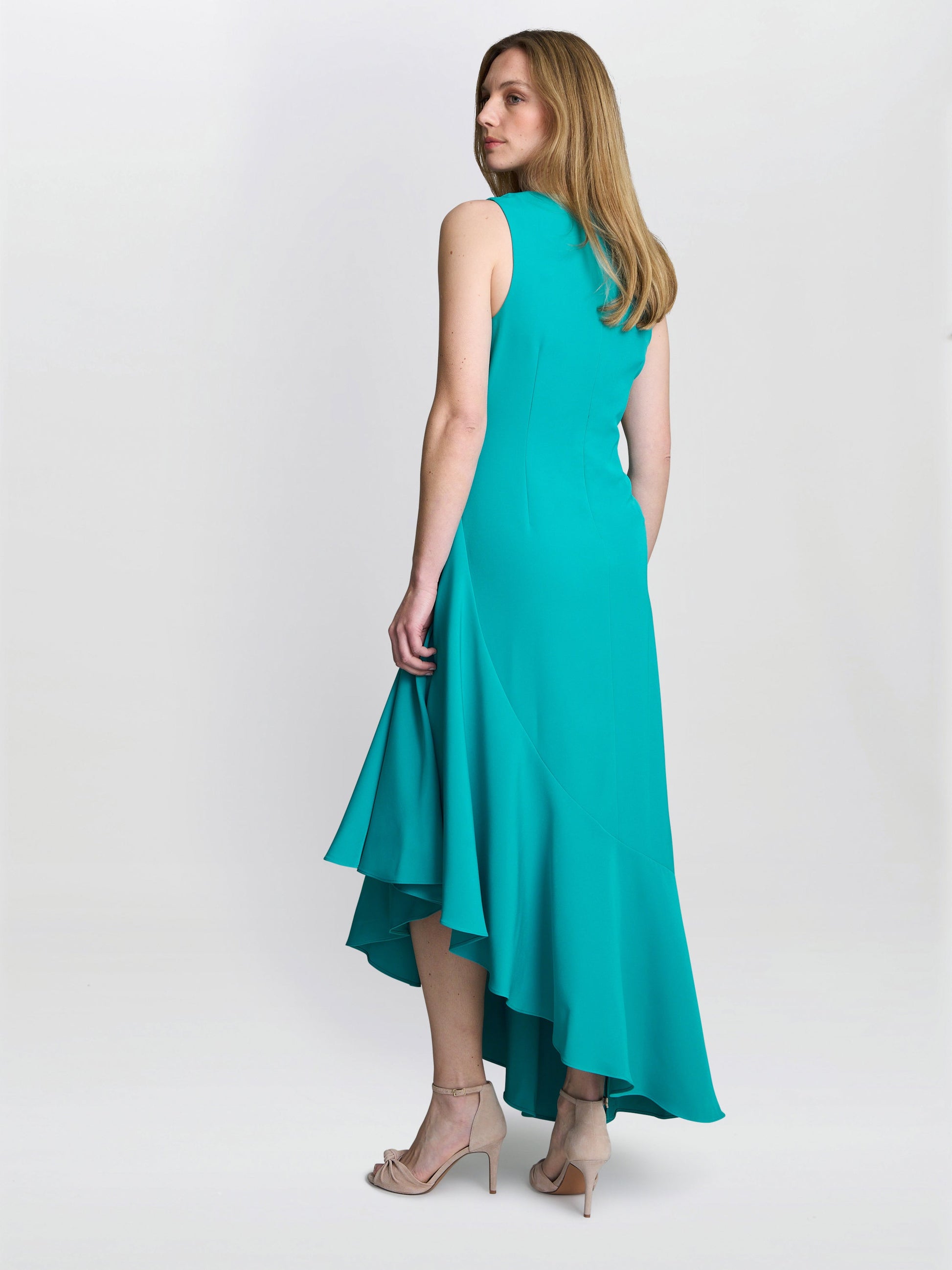  Paige Asymmetric Frill Hem Dress