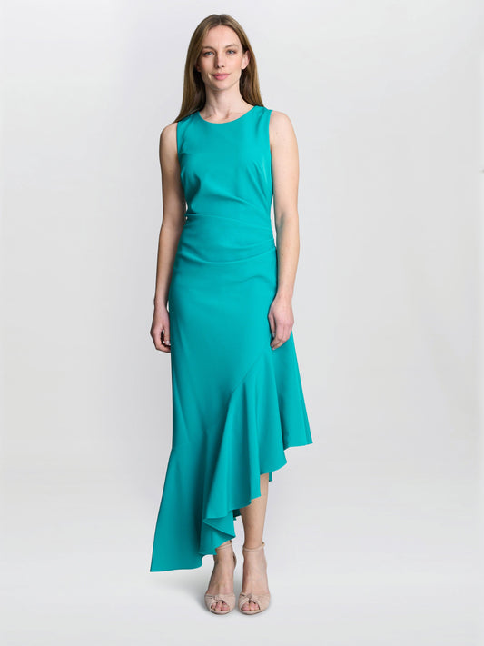  Paige Asymmetric Frill Hem Dress
