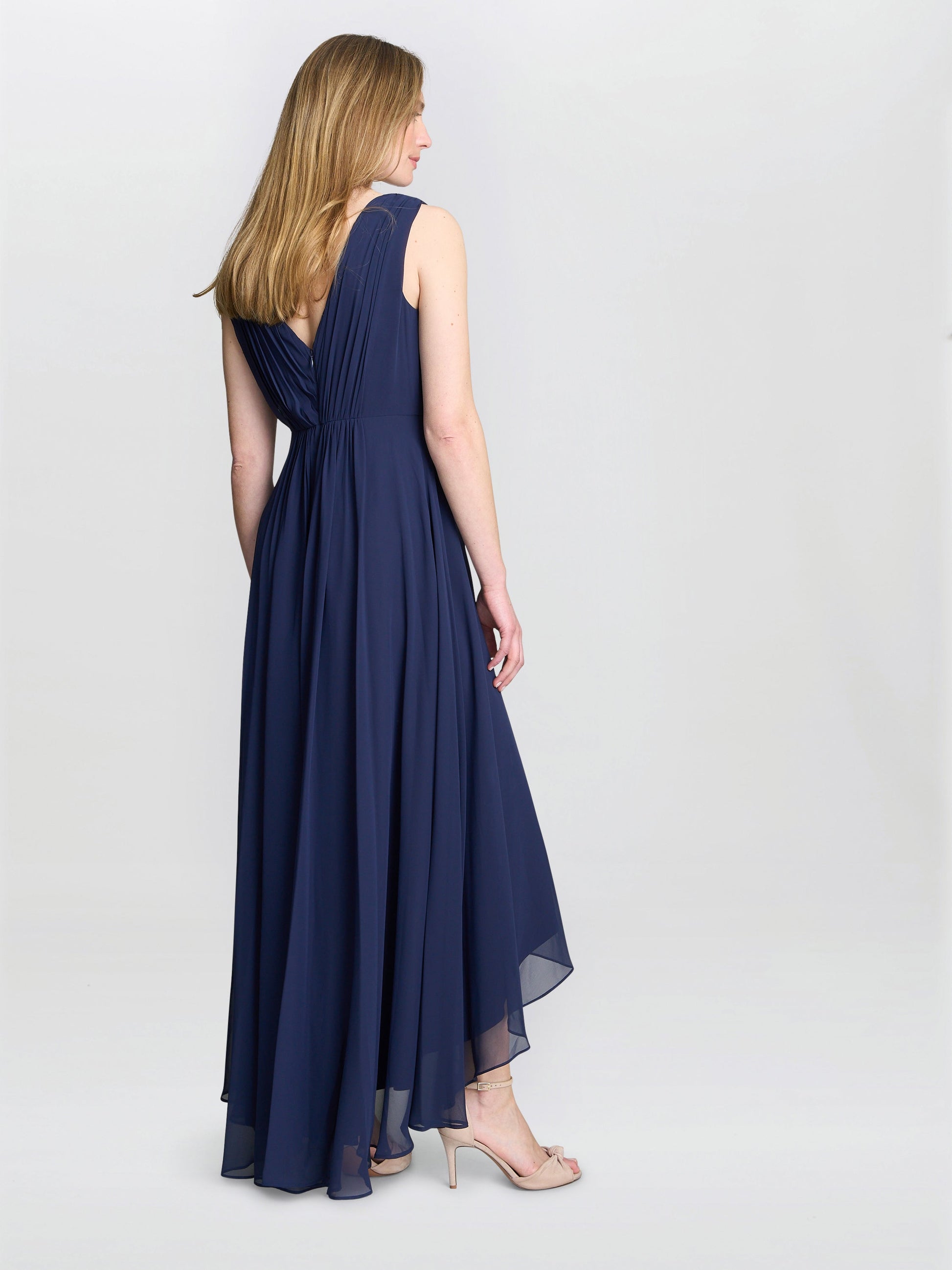  Pandora Wrap Effect Hi-Lo Dress