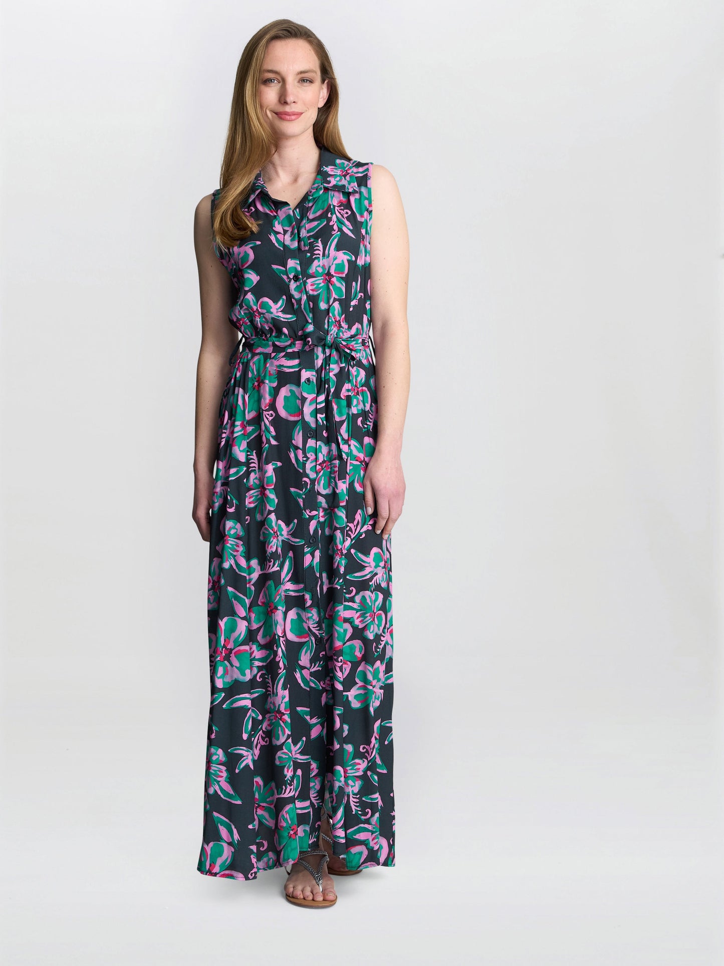  Reagan Long Shirt Dress
