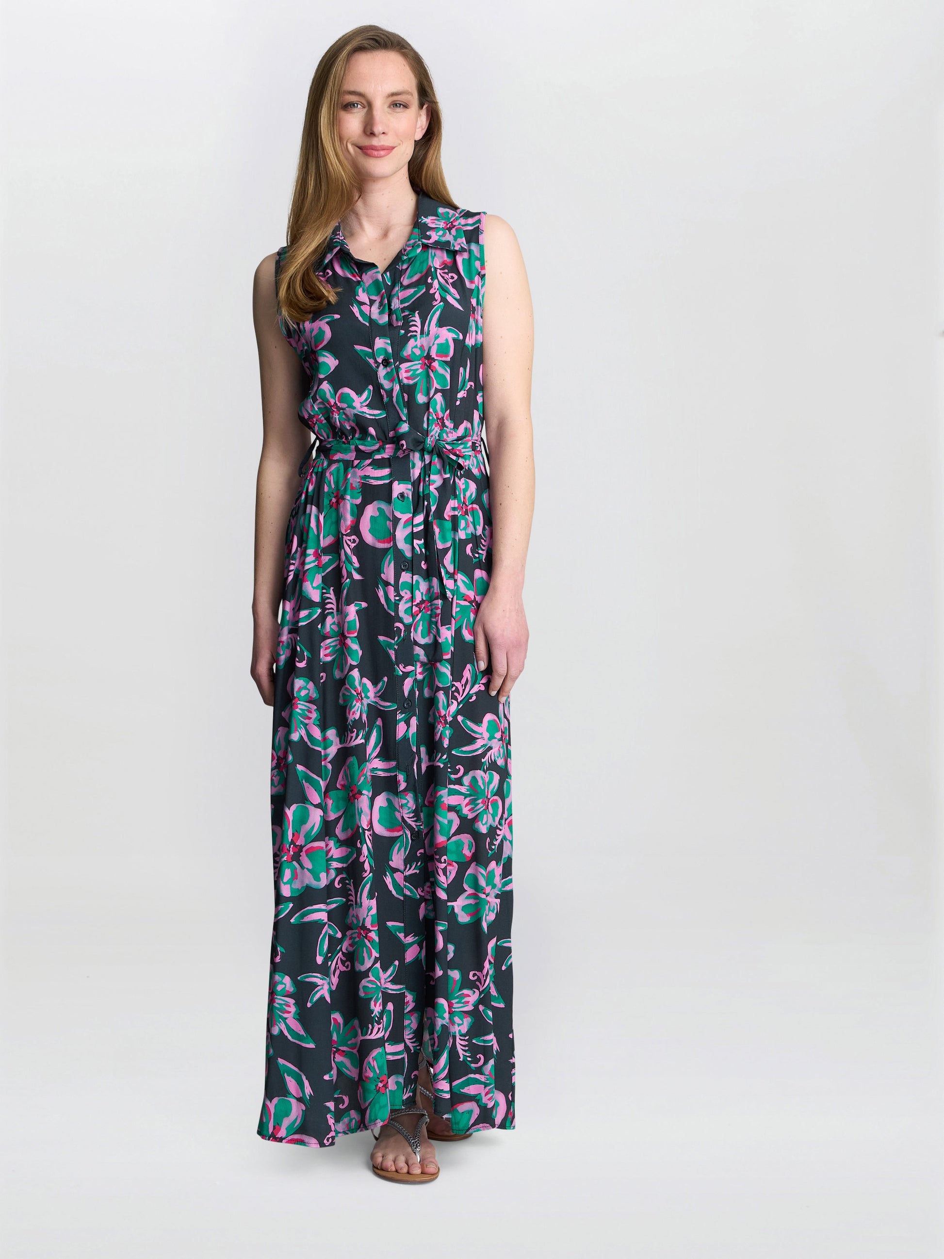  Reagan Long Shirt Dress