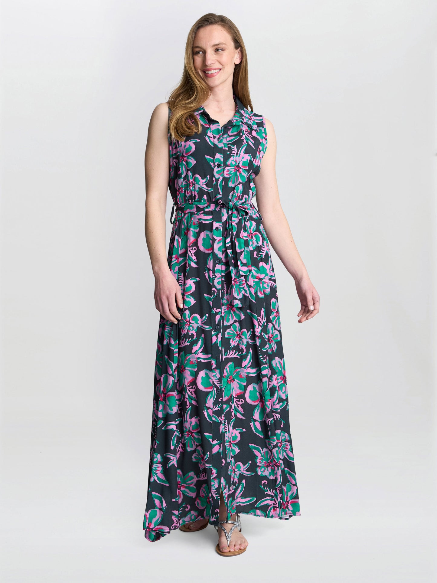  Reagan Long Shirt Dress