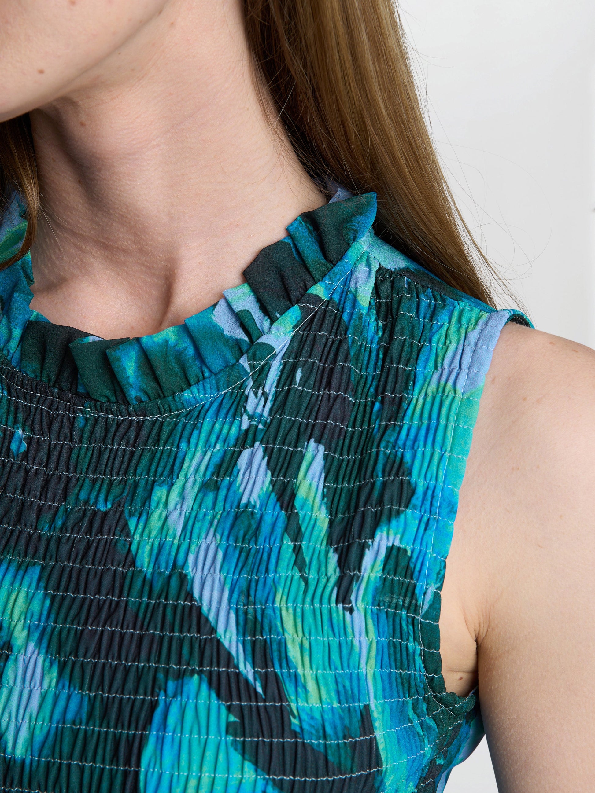  Roxanna Sleeveless Shired Top Dress