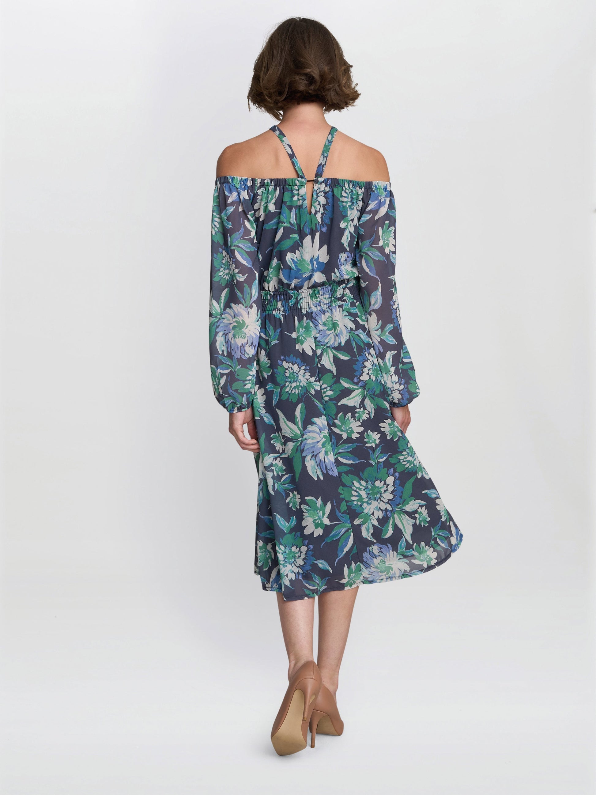  Ryan Off Shoulder Midi Dress