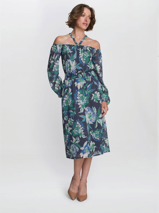  Ryan Off Shoulder Midi Dress