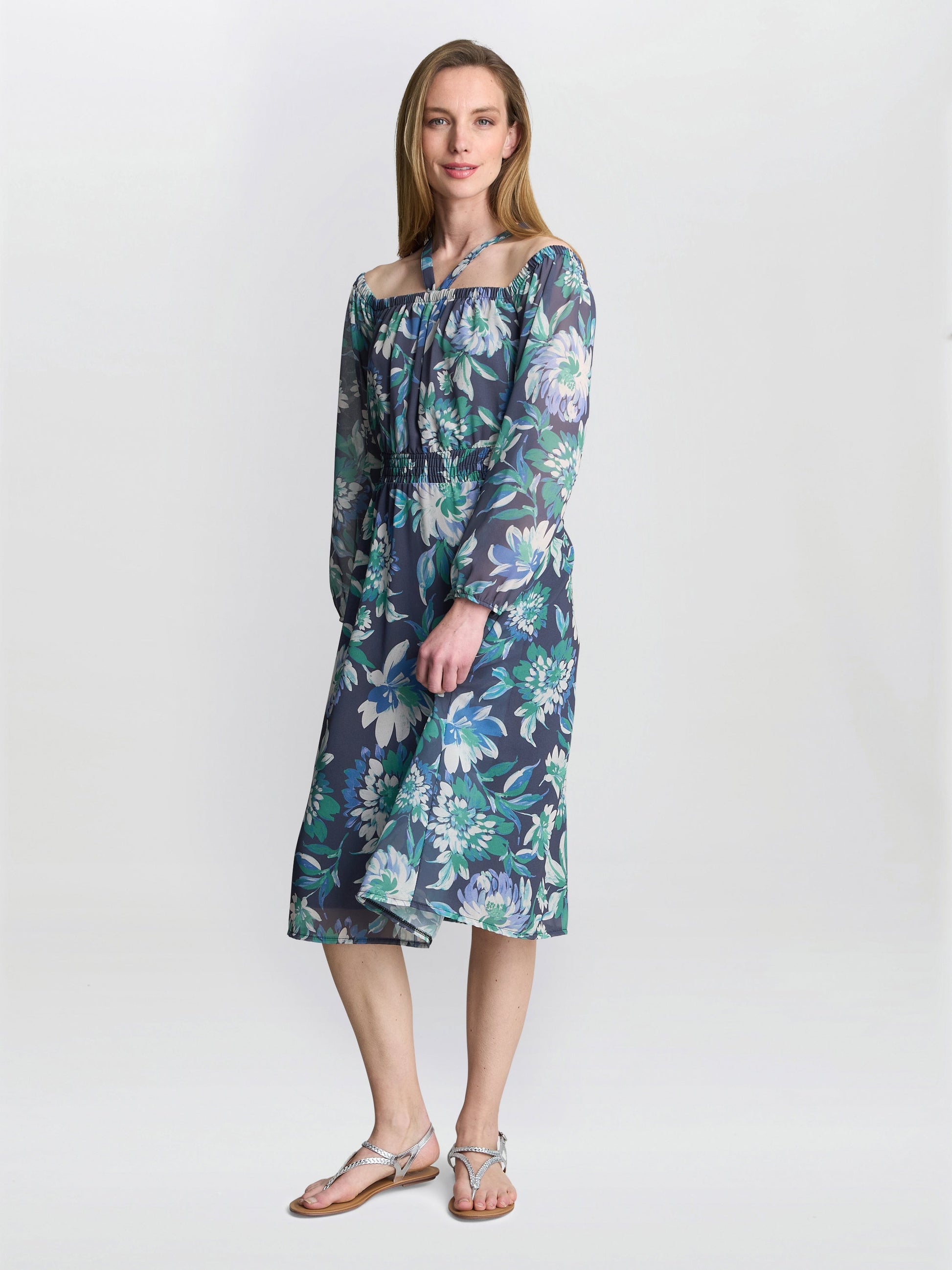  Ryan Off Shoulder Midi Dress