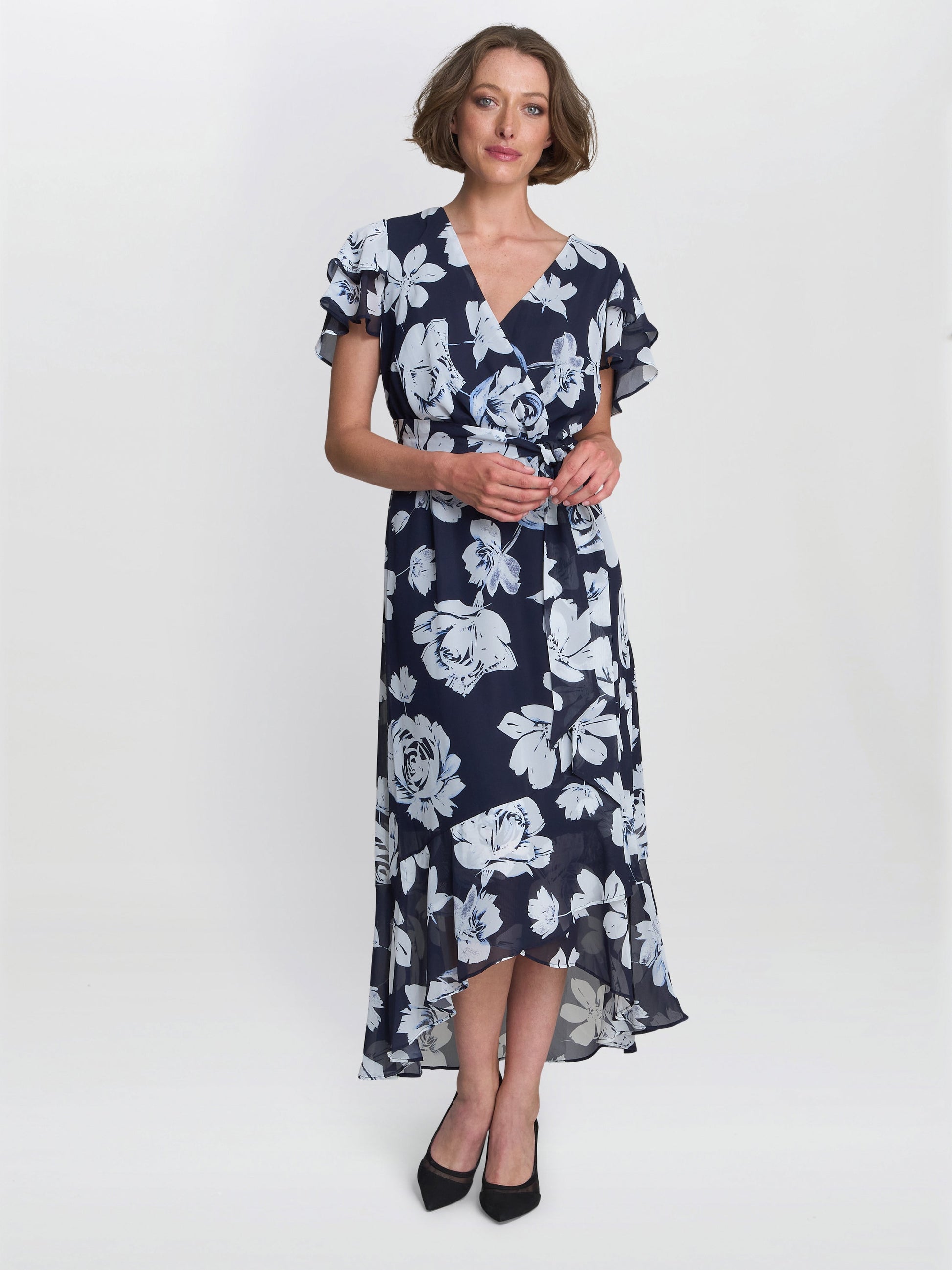  Teresa Floral Chiffon Dress