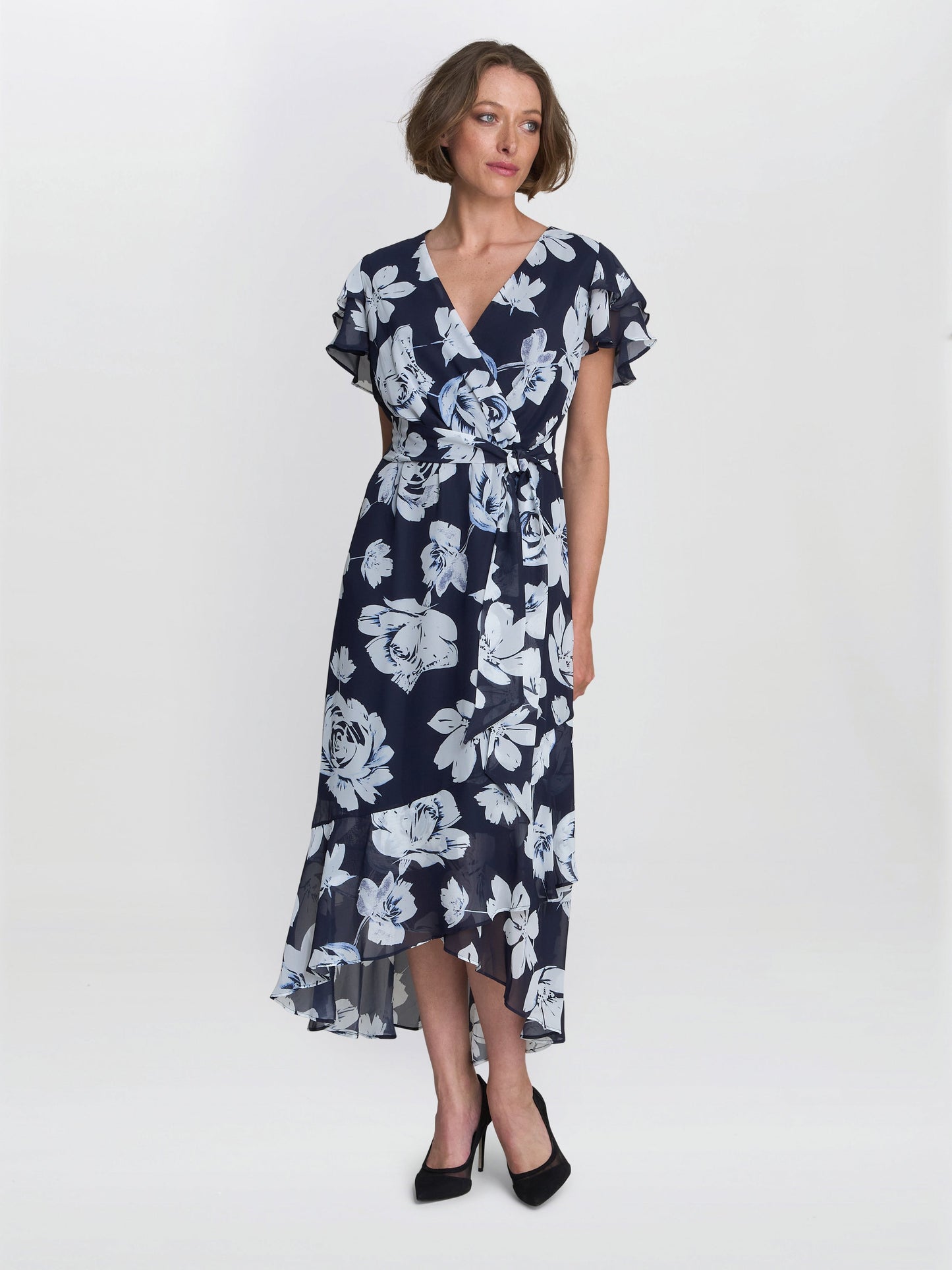  Teresa Floral Chiffon Dress