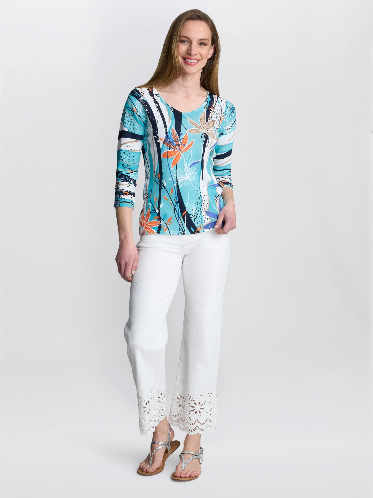  Ashlynn Lightweight Sweater With Diamante Detail