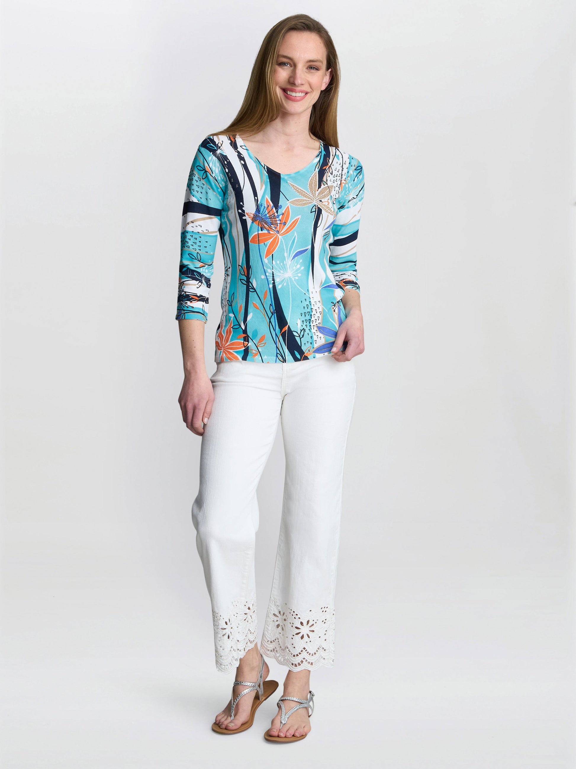  Ashlynn Lightweight Sweater With Diamante Detail