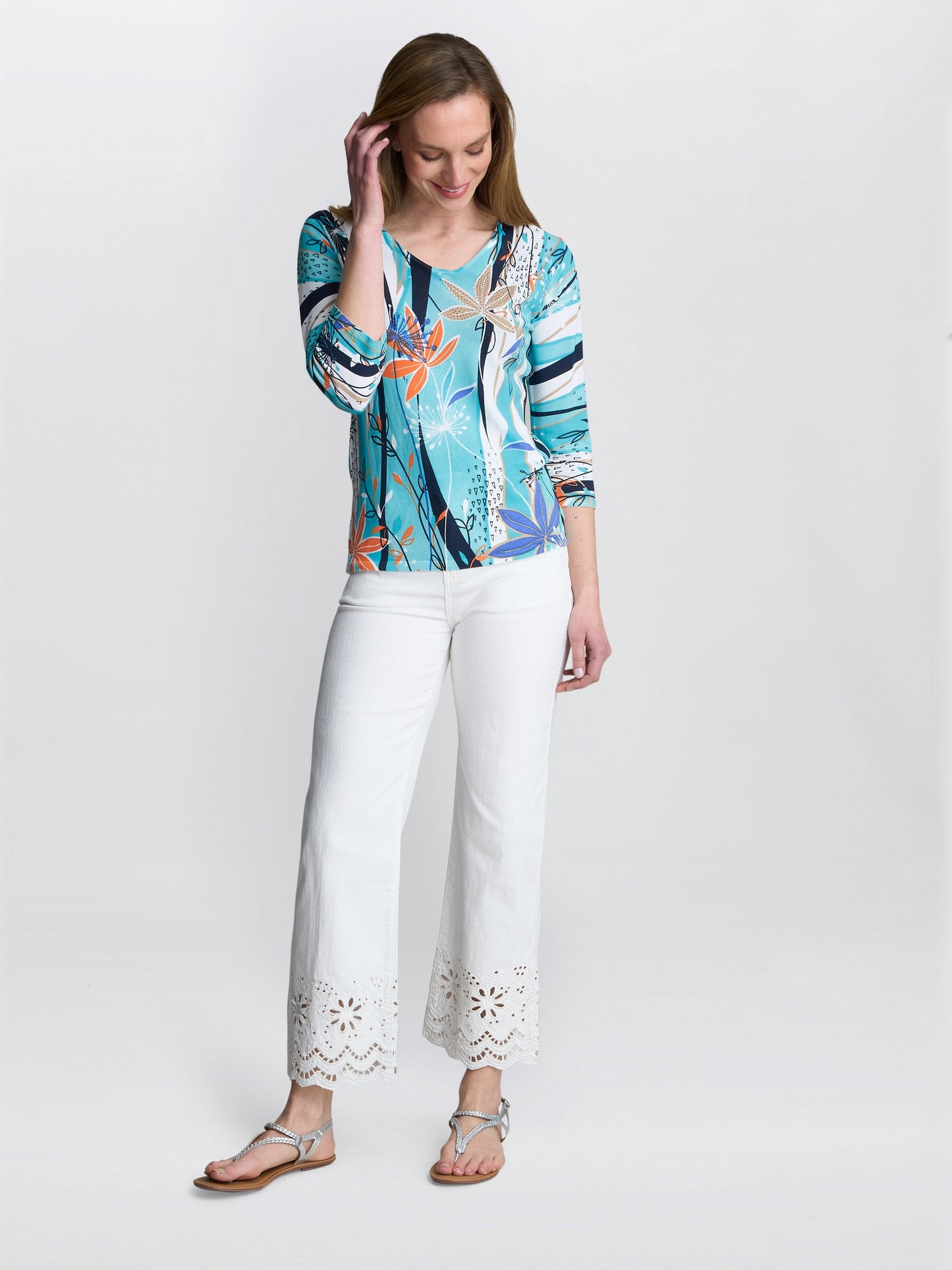  Ashlynn Lightweight Sweater With Diamante Detail
