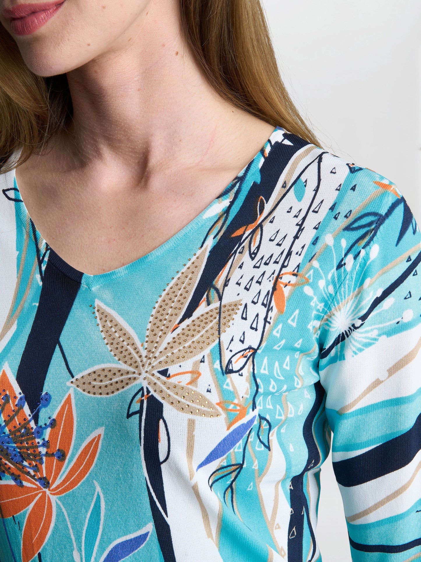  Ashlynn Lightweight Sweater With Diamante Detail